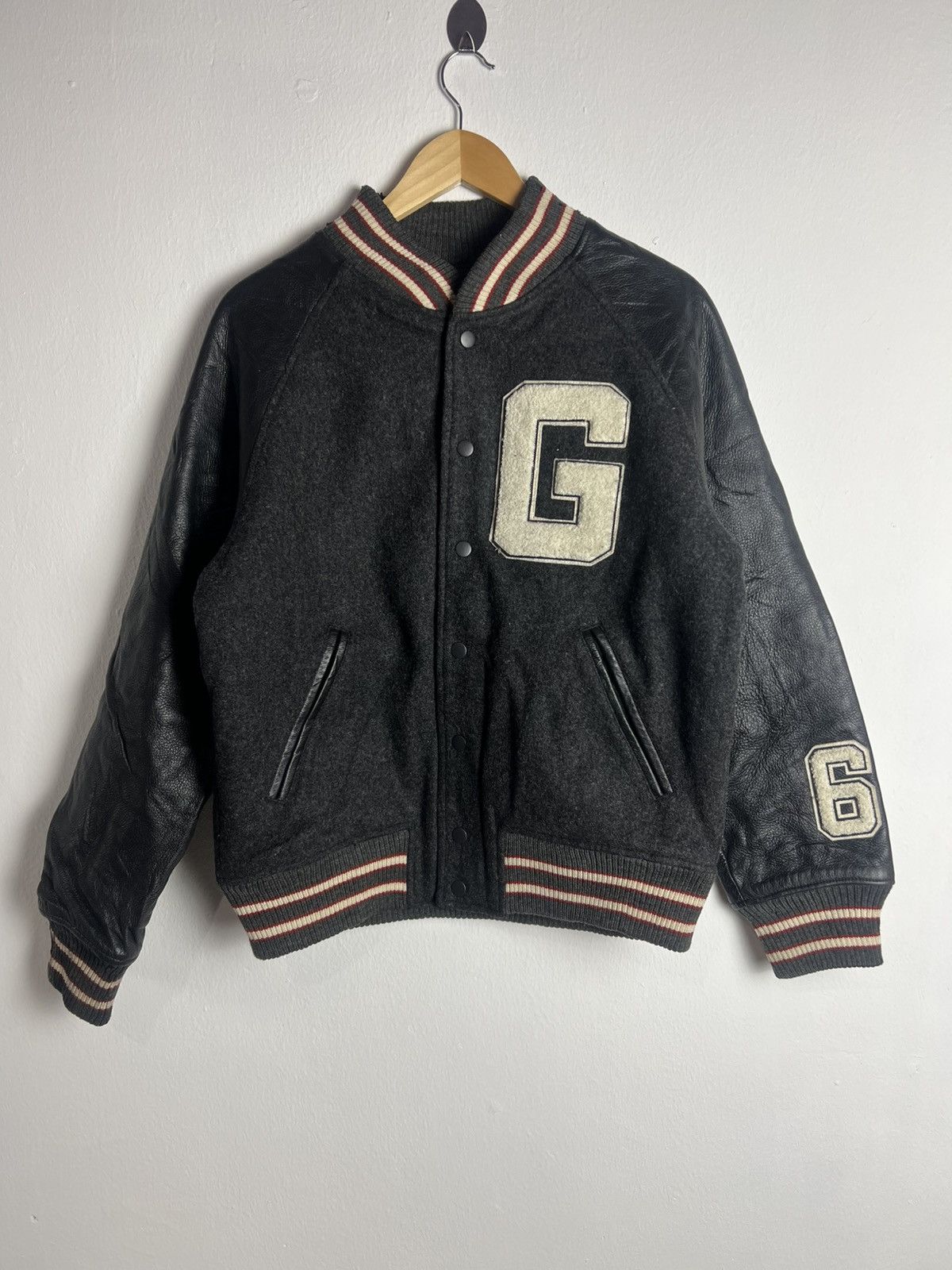 Japanese Brand Vintage Japan House of Blue Wool Leather Varsity JAcket Size US M / EU 48-50 / 2 - 1 Thumbnail
