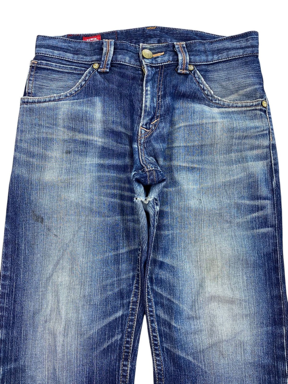 Edwin Vintage Edwin Blue Trip Faded Wash Whiskers Style Jeans Size US 32 / EU 48 - 2 Thumbnail