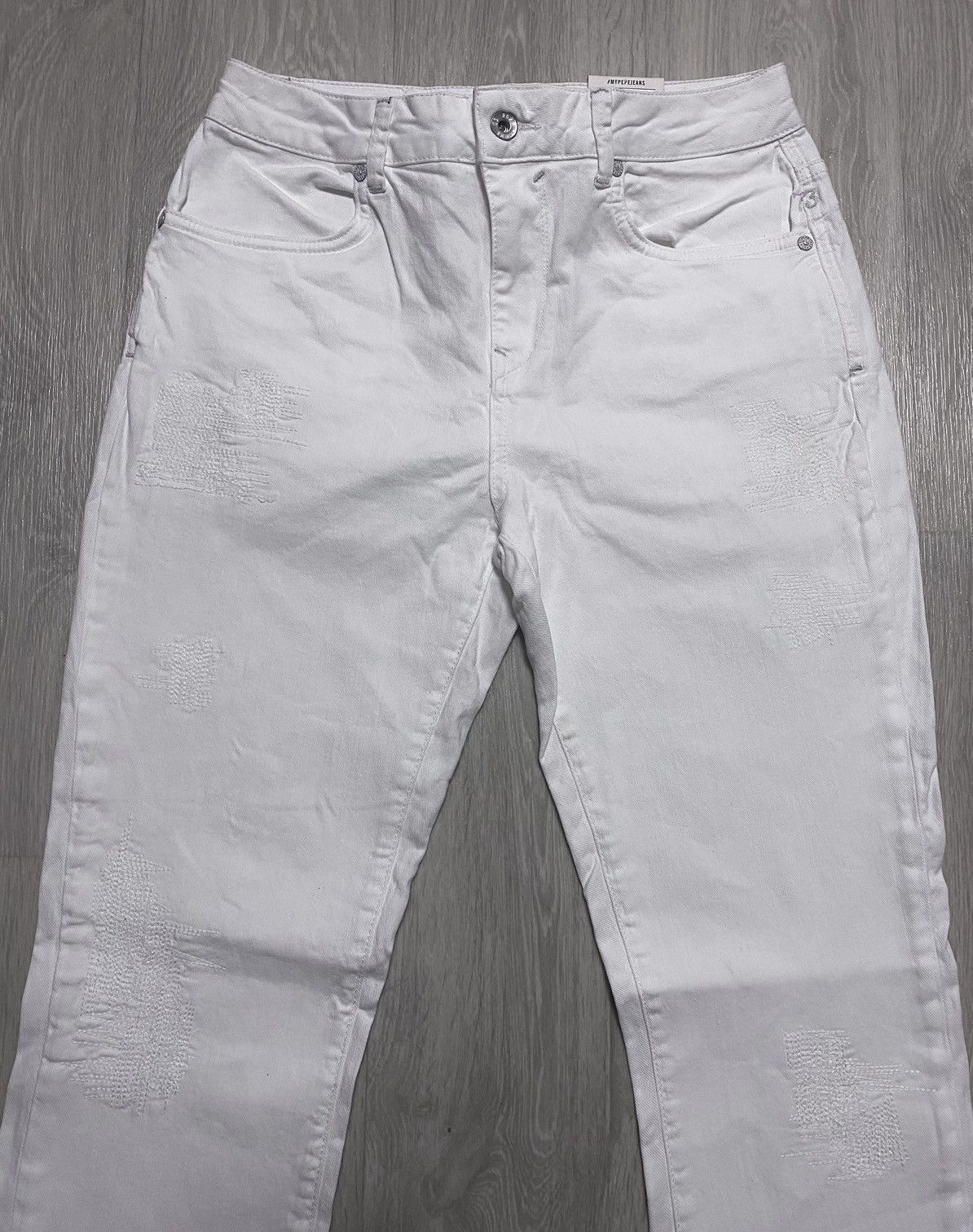 Pepe Jeans NWT Women’s Pepe Jeans Frieda Tapered Regular Stitched Denim Size 28" / US 6 / IT 42 - 4 Thumbnail