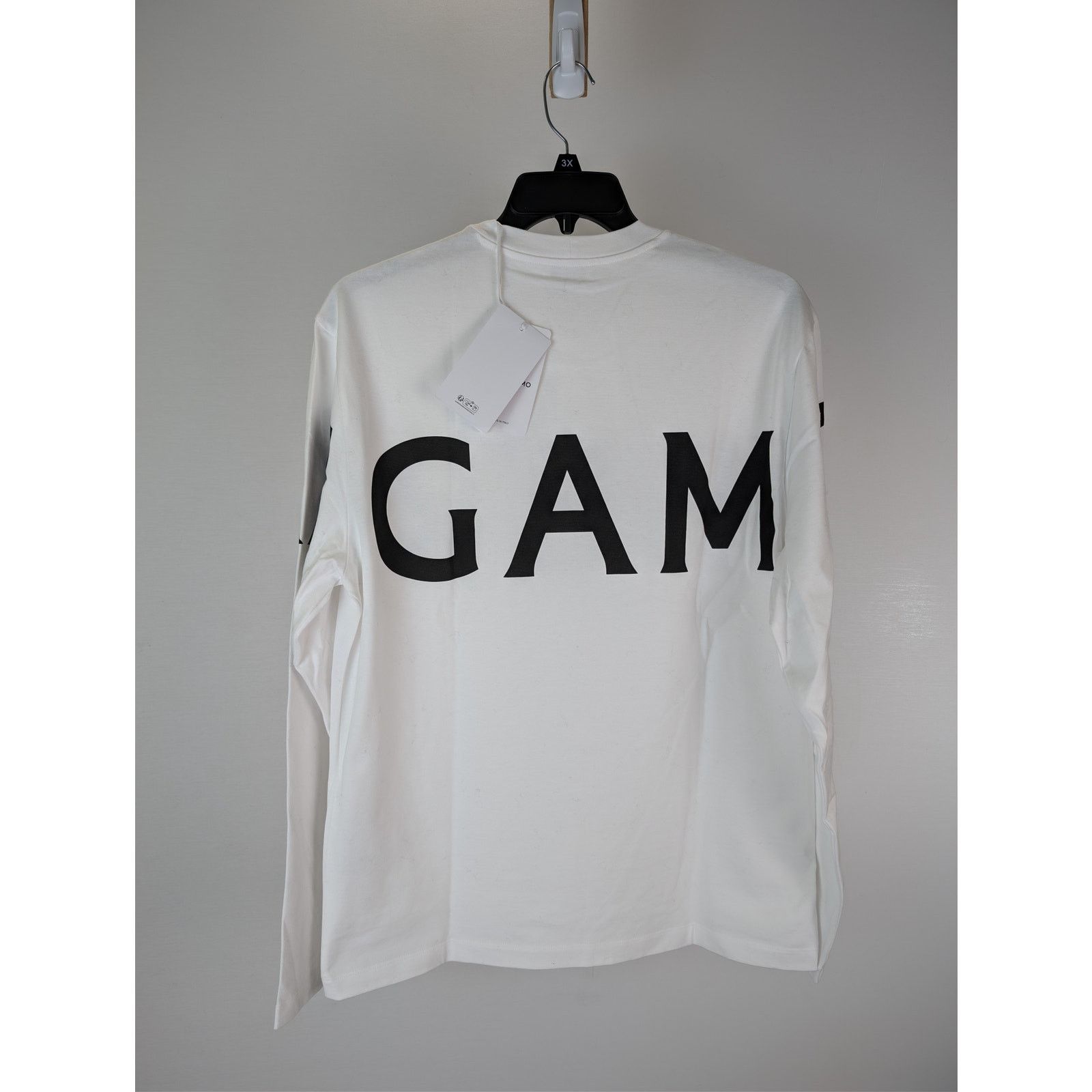 Salvatore Ferragamo o1rshd1 Ferragamo Logo T-Shirt in White Size US L / EU 52-54 / 3 - 14 Thumbnail