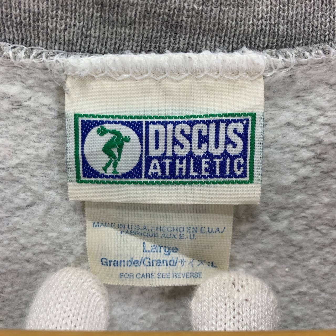 Vintage 90s Vintage DISCUS ATHLETIC 70/30 Sweatshirt #2410-13x Size US L / EU 52-54 / 3 - 6 Thumbnail