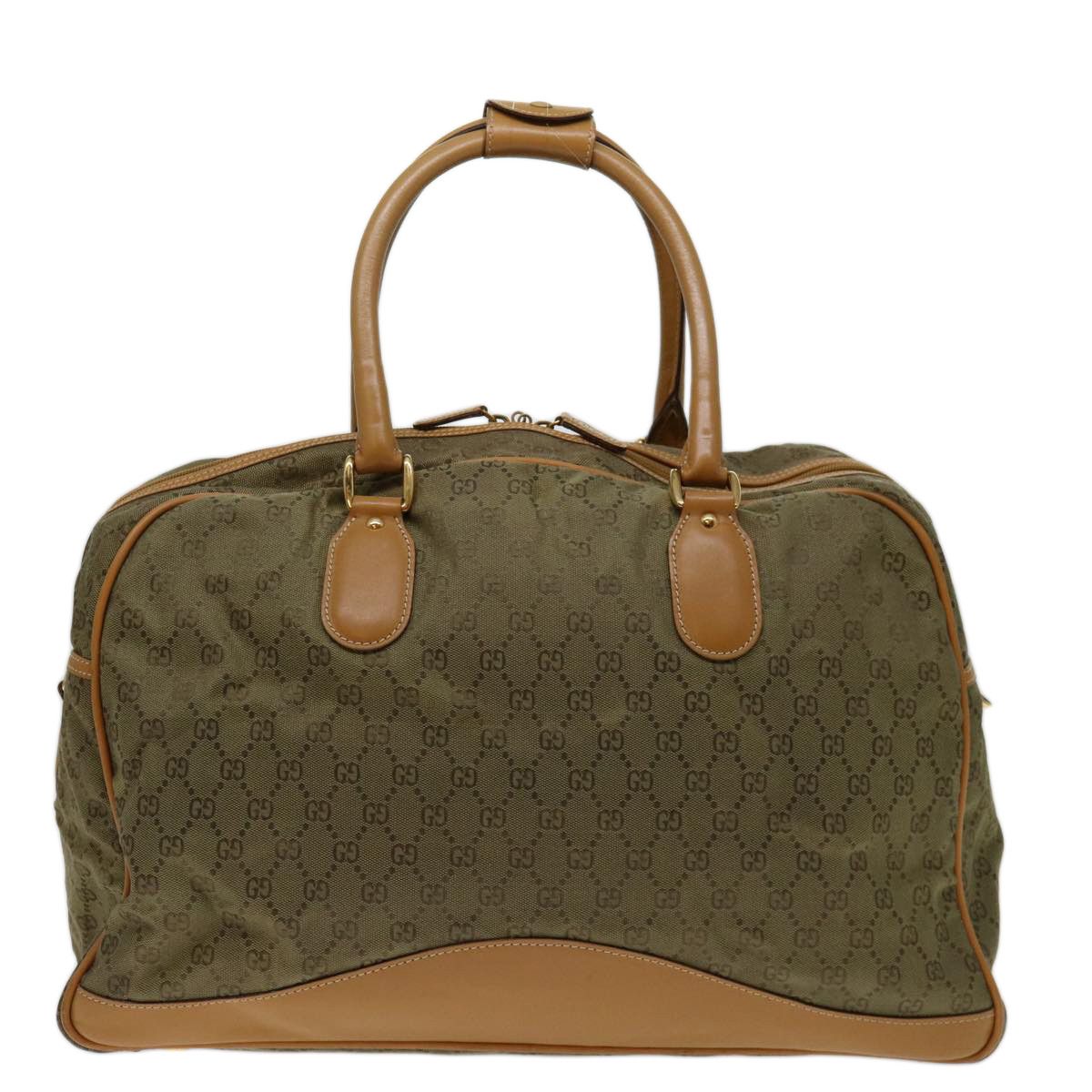Gucci Gg Canvas Khaki Canvas Travel Bag (Pre-Owned) Size ONE SIZE - 1 Thumbnail