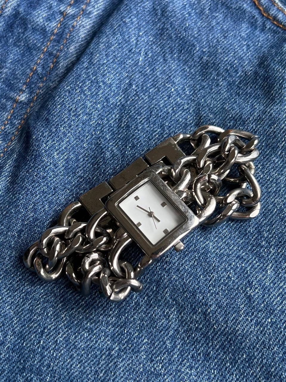 Japanese Brand × Vintage Vintage Japanese style Chain Metal futuristic Watch Bracelet Size ONE SIZE - 6 Thumbnail