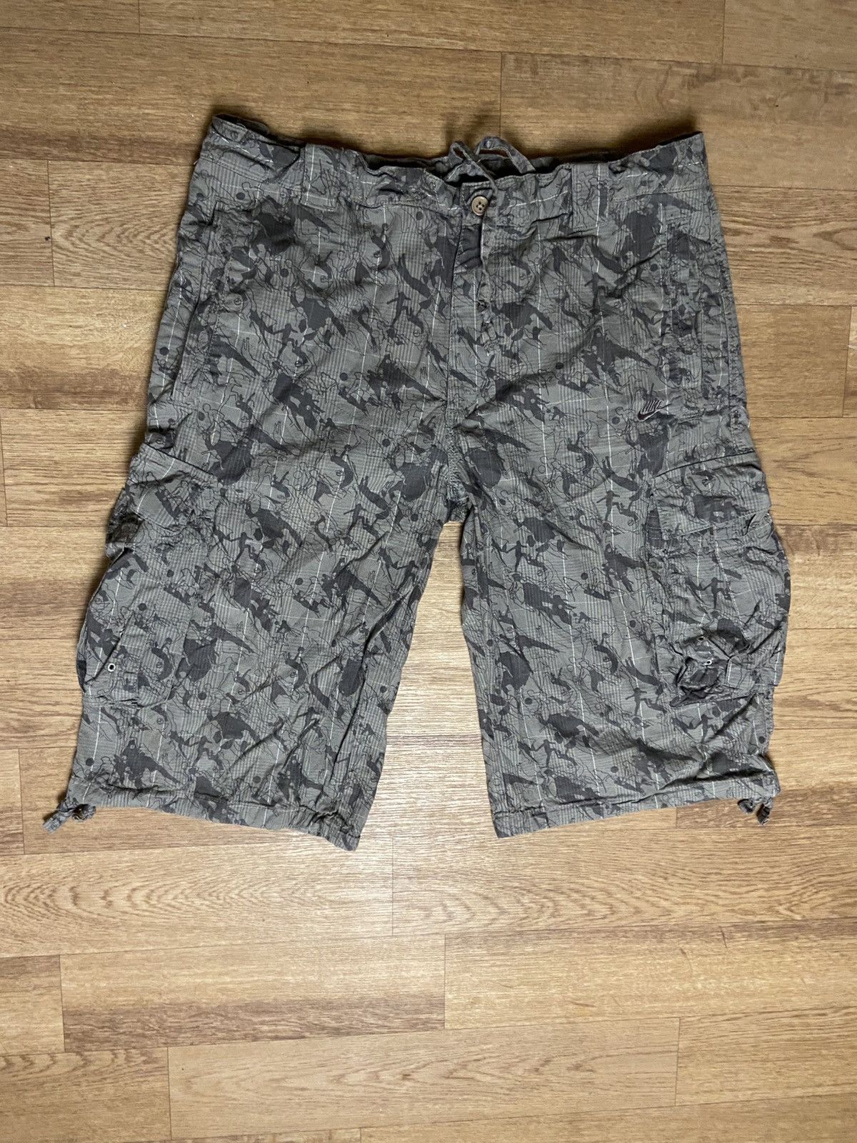 Nike × Vintage 🔥NIKE VINTAGE CARGO CAMO SHORTS Size US 32 / EU 48 - 2 Thumbnail