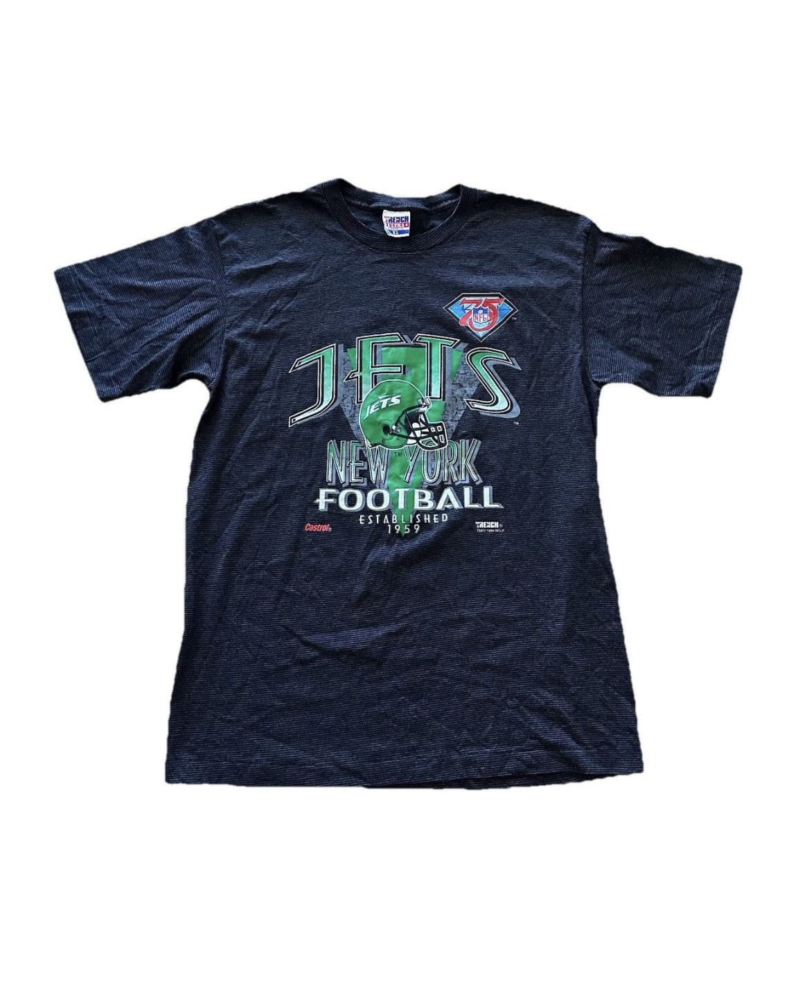 Salem Sportswear × Vintage Vintage 1994 New York Jets T-shirt XL Single Stitch Tee 90s Size US XL / EU 56 / 4 - 1 Thumbnail