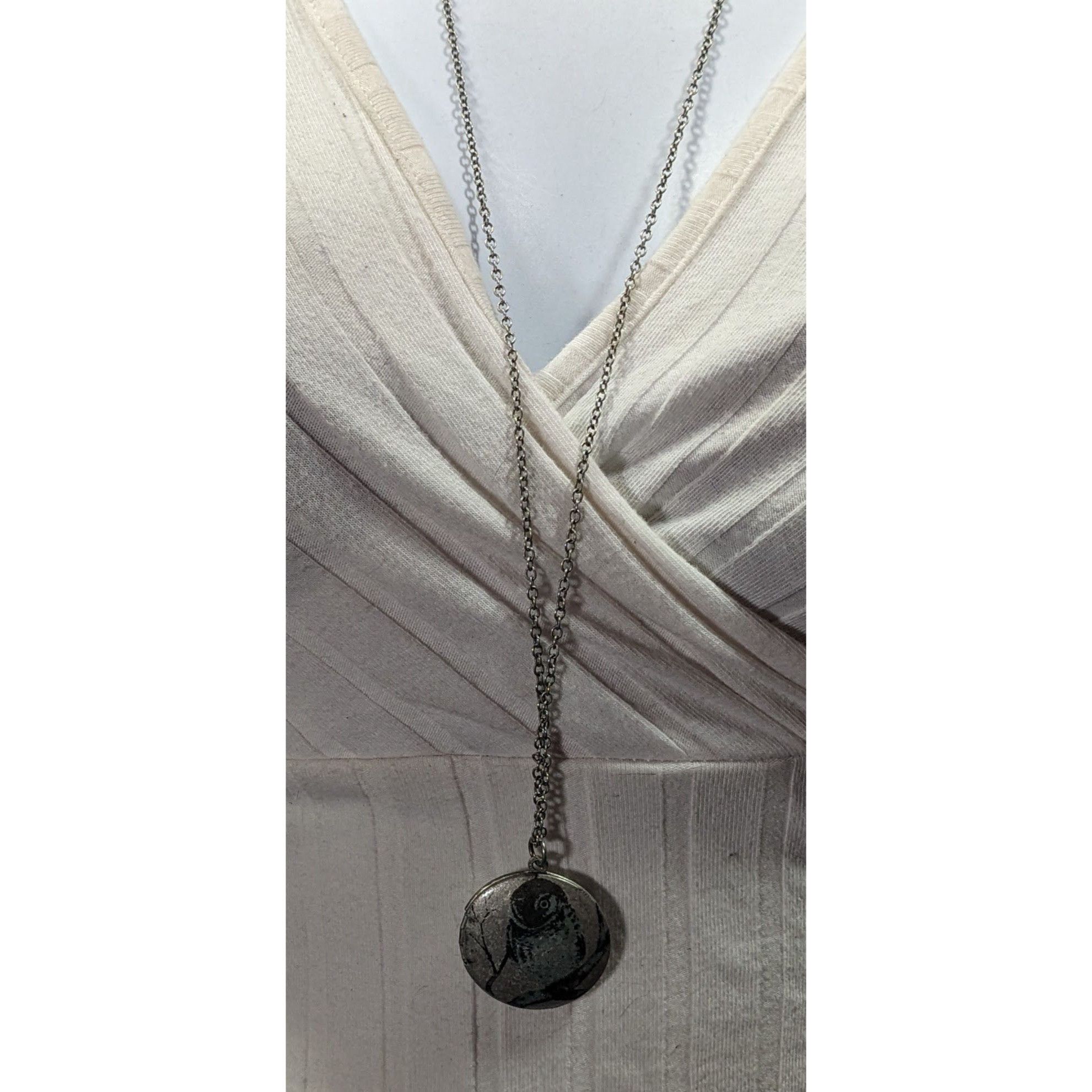 Other Nature Themed Owl Front Silver Tone Locket Necklace Size ONE SIZE - 12 Thumbnail