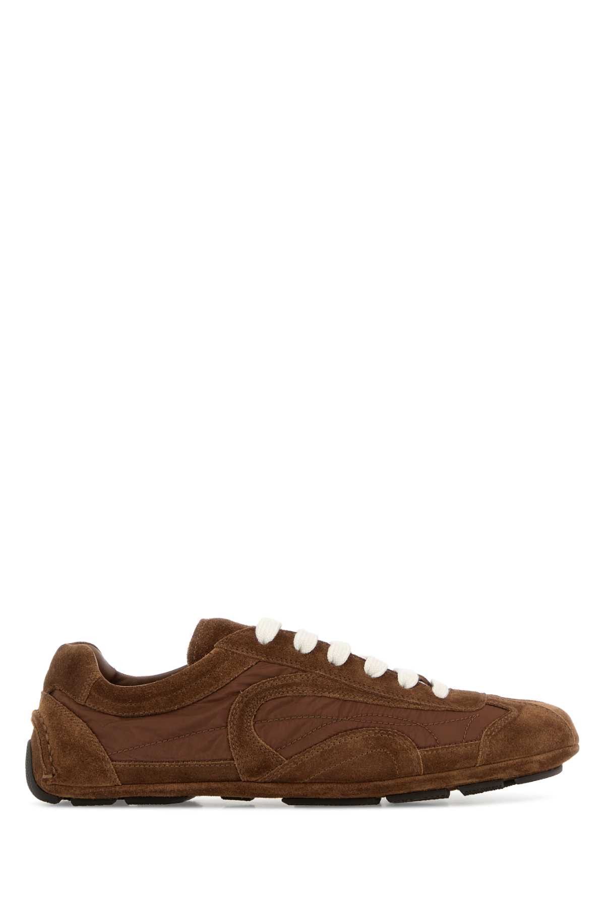 Brown Suede And Re-Nylon Montecarlo Re-Edition 2005 Sneakers