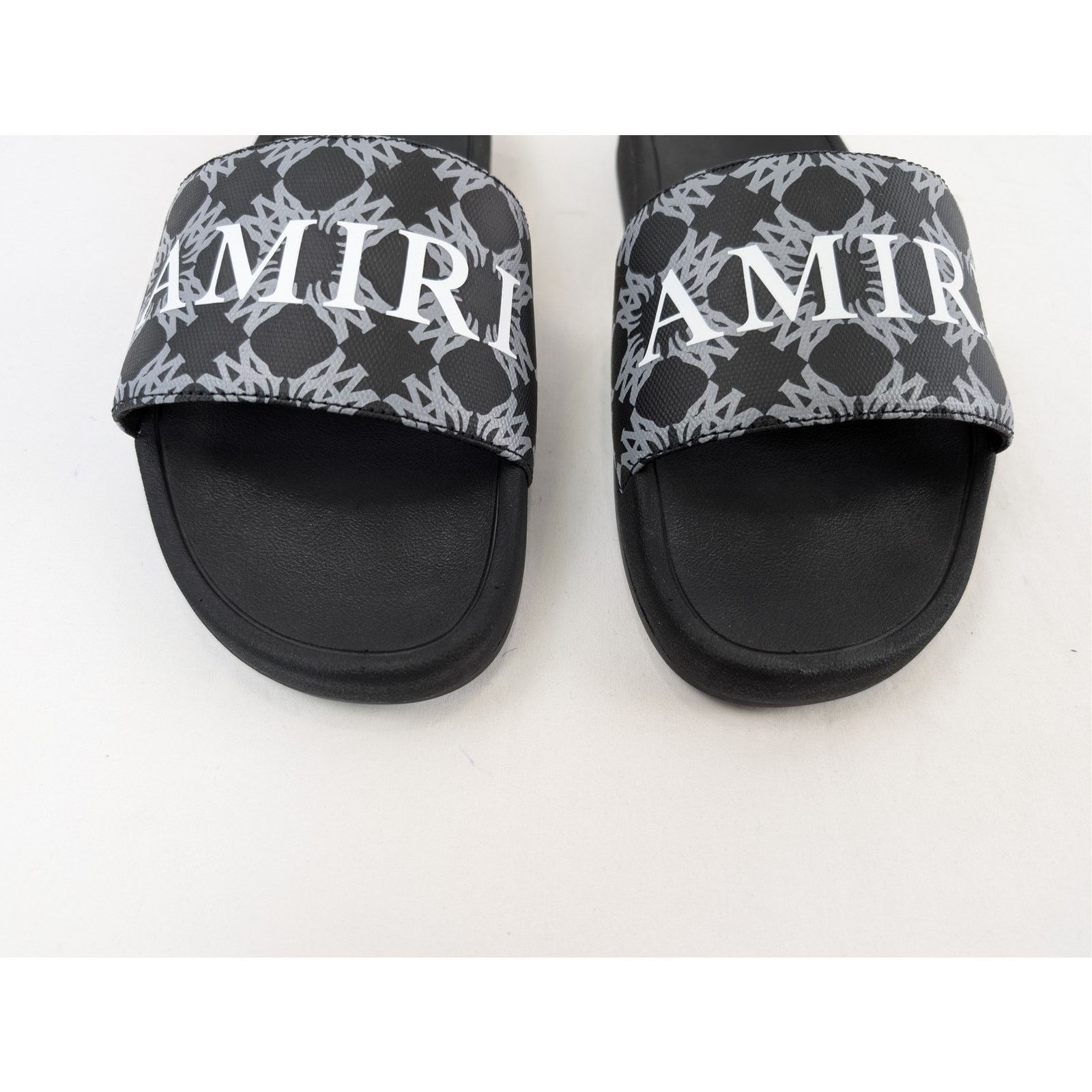 Amiri o1rshd1 MA Quad Canvas Pool Slide Sandals in Black Size US 12 / EU 45 - 11 Thumbnail