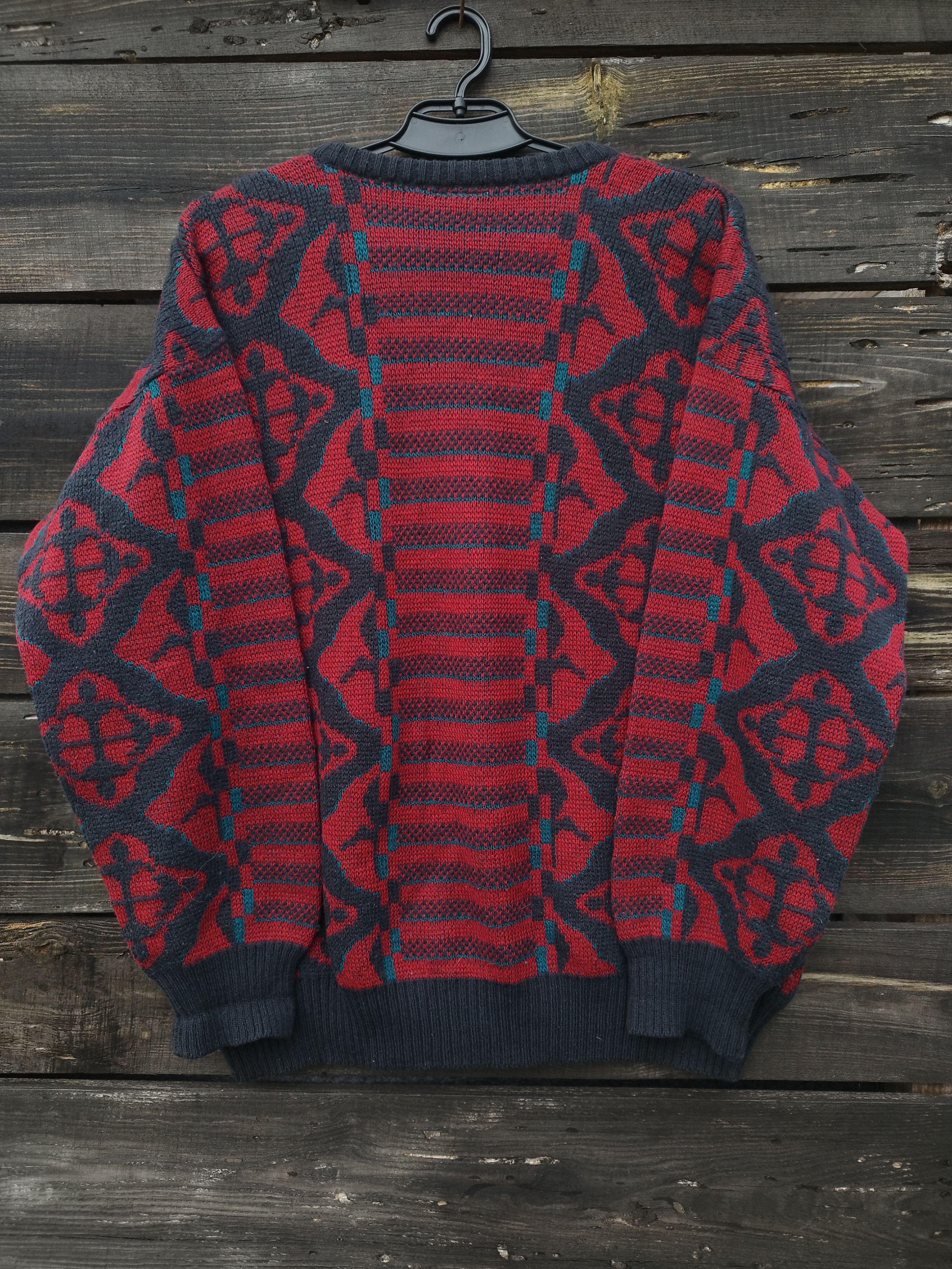 Lacoste Vintage Lacoste Wool Knit Sweater Geometric Pattern sz 6 Size US XL / EU 56 / 4 - 7 Thumbnail