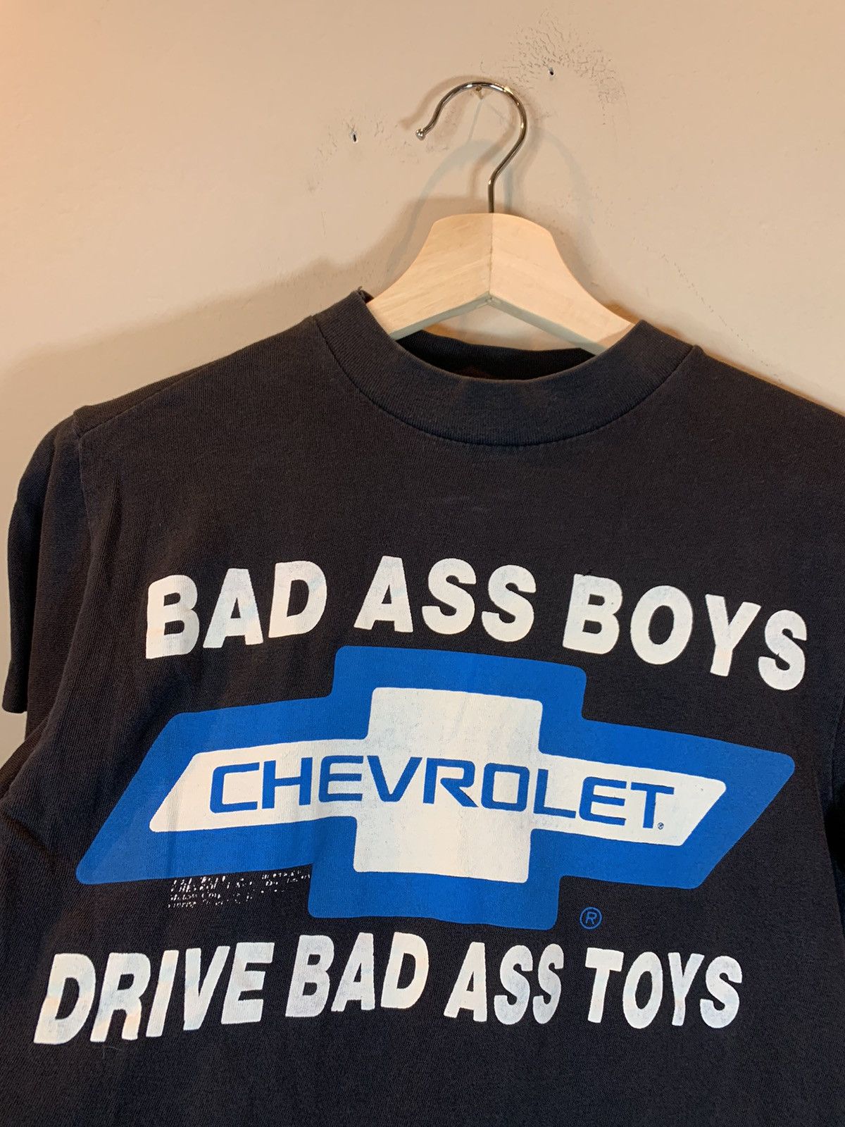 Chevrolet × Vintage RARE Vintage Bad Ass Boys Drive Bad Ass Toys Chevrolet Shirt Size US M / EU 48-50 / 2 - 2 Thumbnail