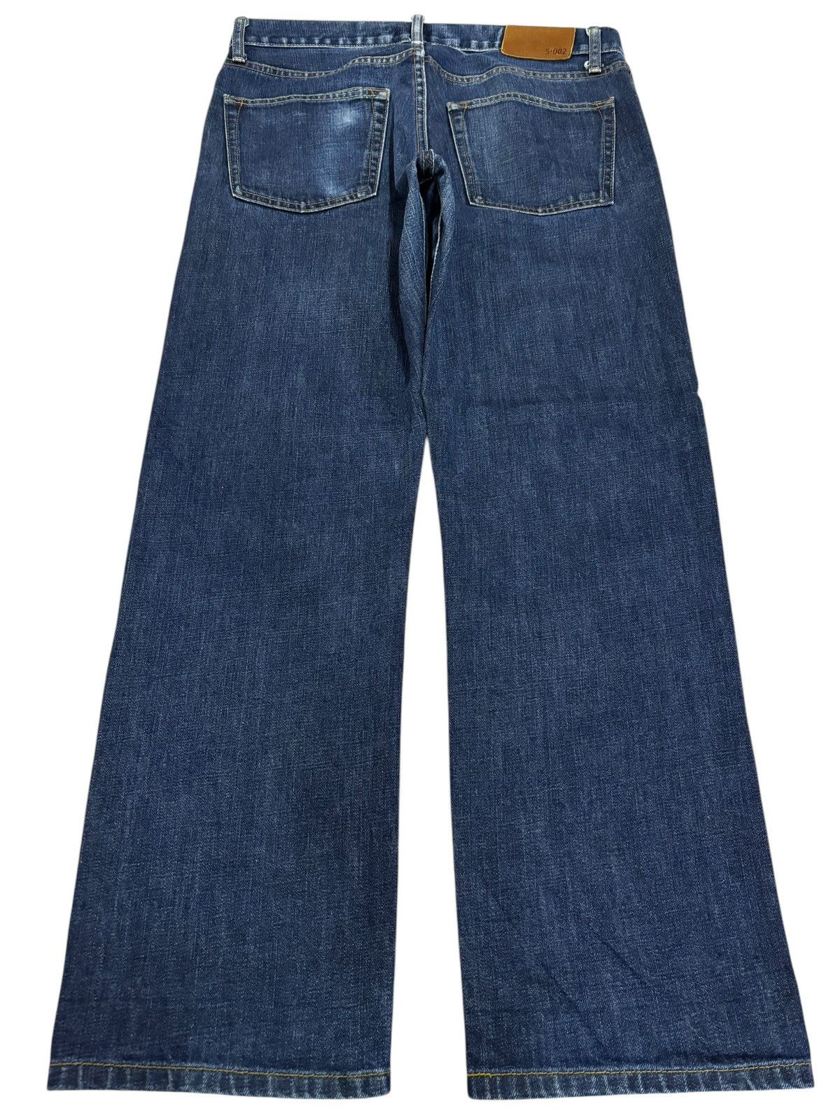 Japanese Brand × Kaihara Denim × Vintage Vintage Kaihara Uniqlo S-002 Blue Indigo Washed Jeans Size US 32 / EU 48 - 2 Thumbnail