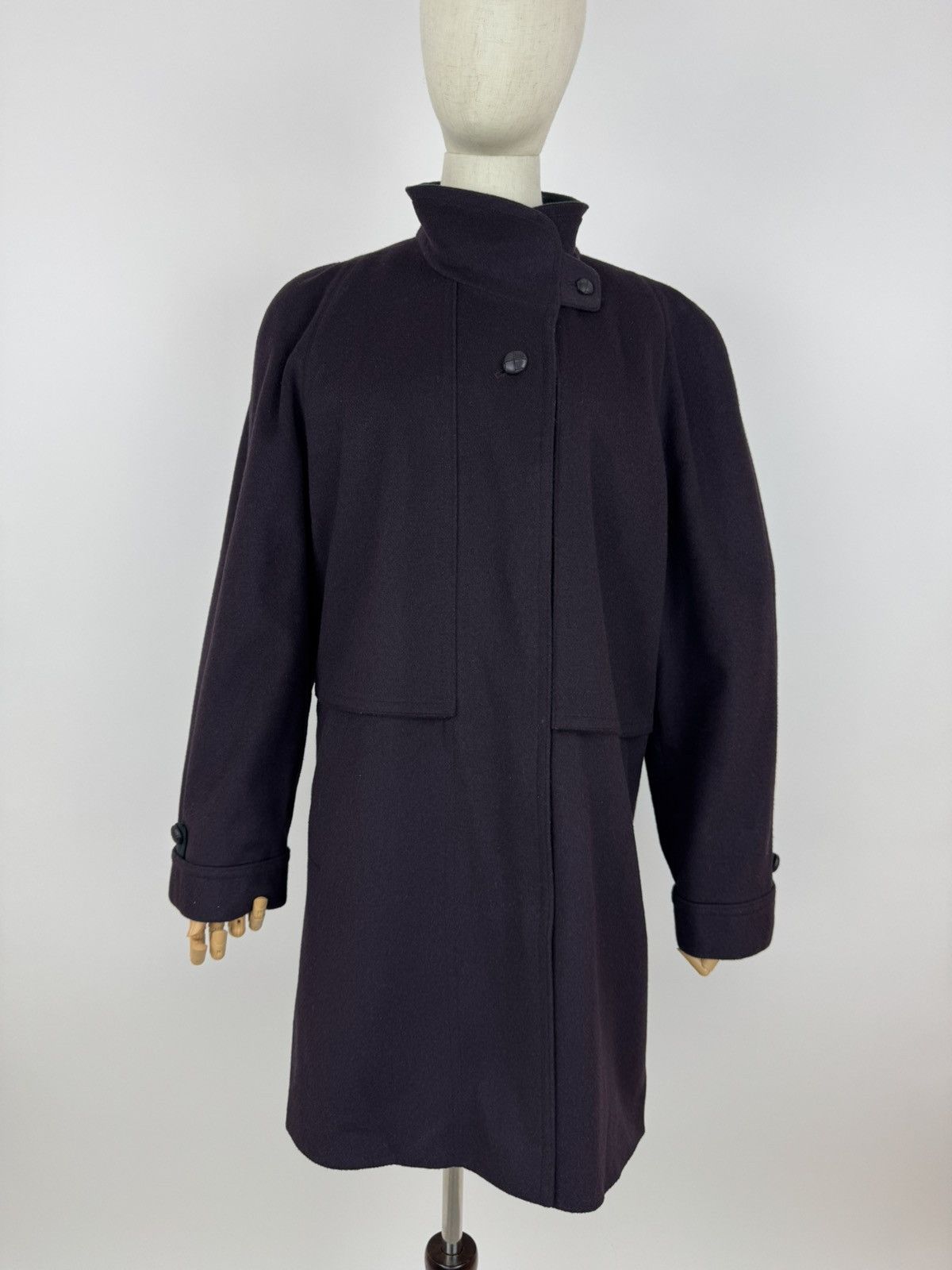 Other Alpaca Loden Burgundy Wool Trench coat Womens Size 42 Size M / US 6-8 / IT 42-44 - 2 Thumbnail