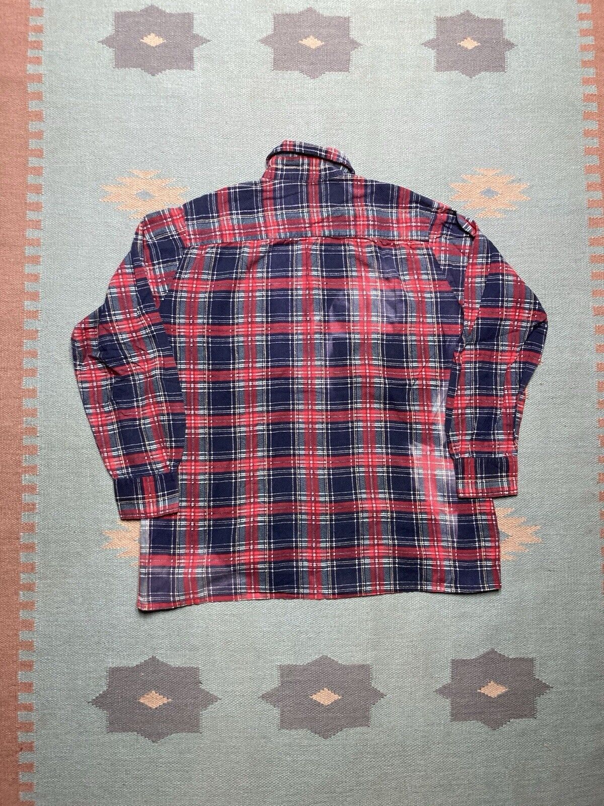 Vintage VTG 90s brushed cotton flannel shirt plaid check medium Size US M / EU 48-50 / 2 - 6 Thumbnail