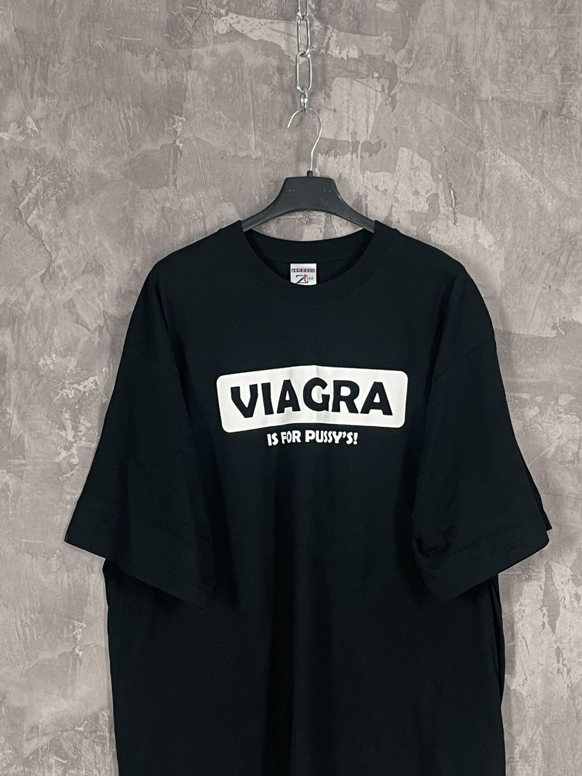 Vintage Crazy Y2K Funny Viagra Sex Pornstar Parody Humor T-Shirt Size US XL / EU 56 / 4 - 2 Thumbnail