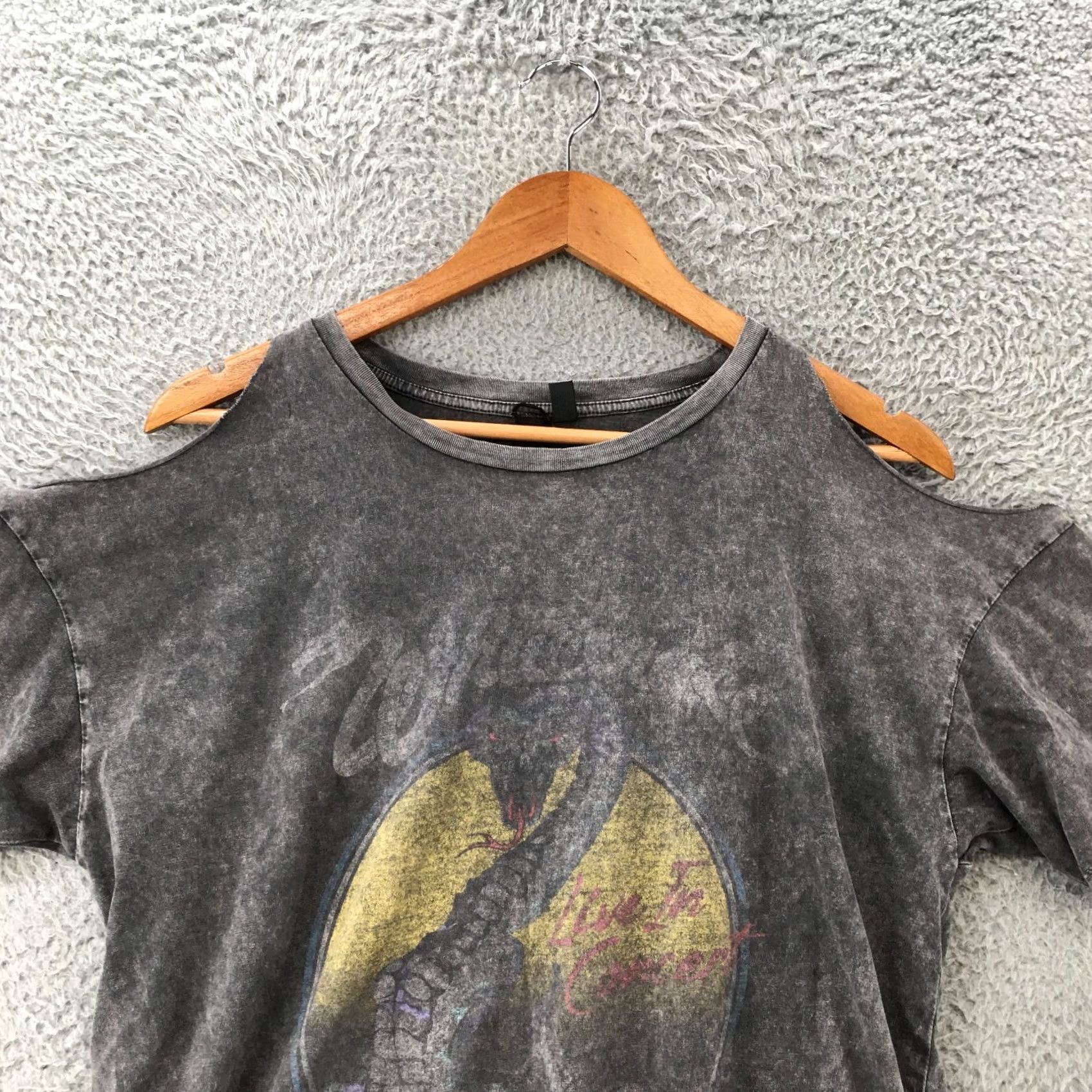 Vintage Andfinally Cropped Top Tee Tshirt Womens 8 Gray Crew Neck Short Sleeve Casual Shirt Adult Regular Women's Size M / US 6-8 / IT 42-44 - 2 Thumbnail