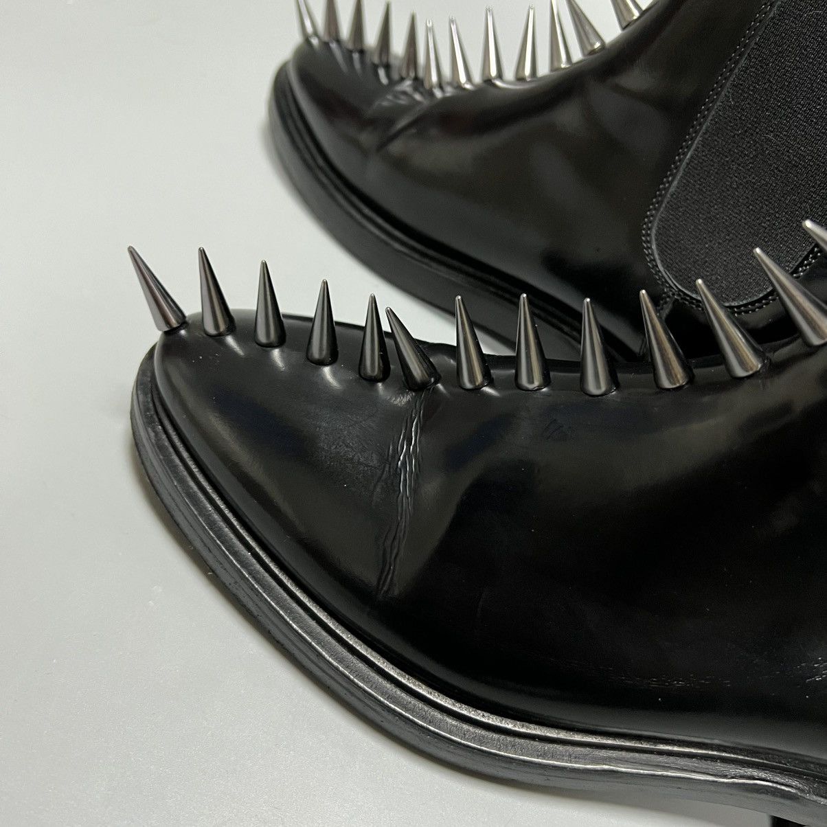 Balenciaga Balenciaga Spike Accents Leather Chelsea Boots Black men's Size US 6.5 / EU 39-40 - 6 Thumbnail