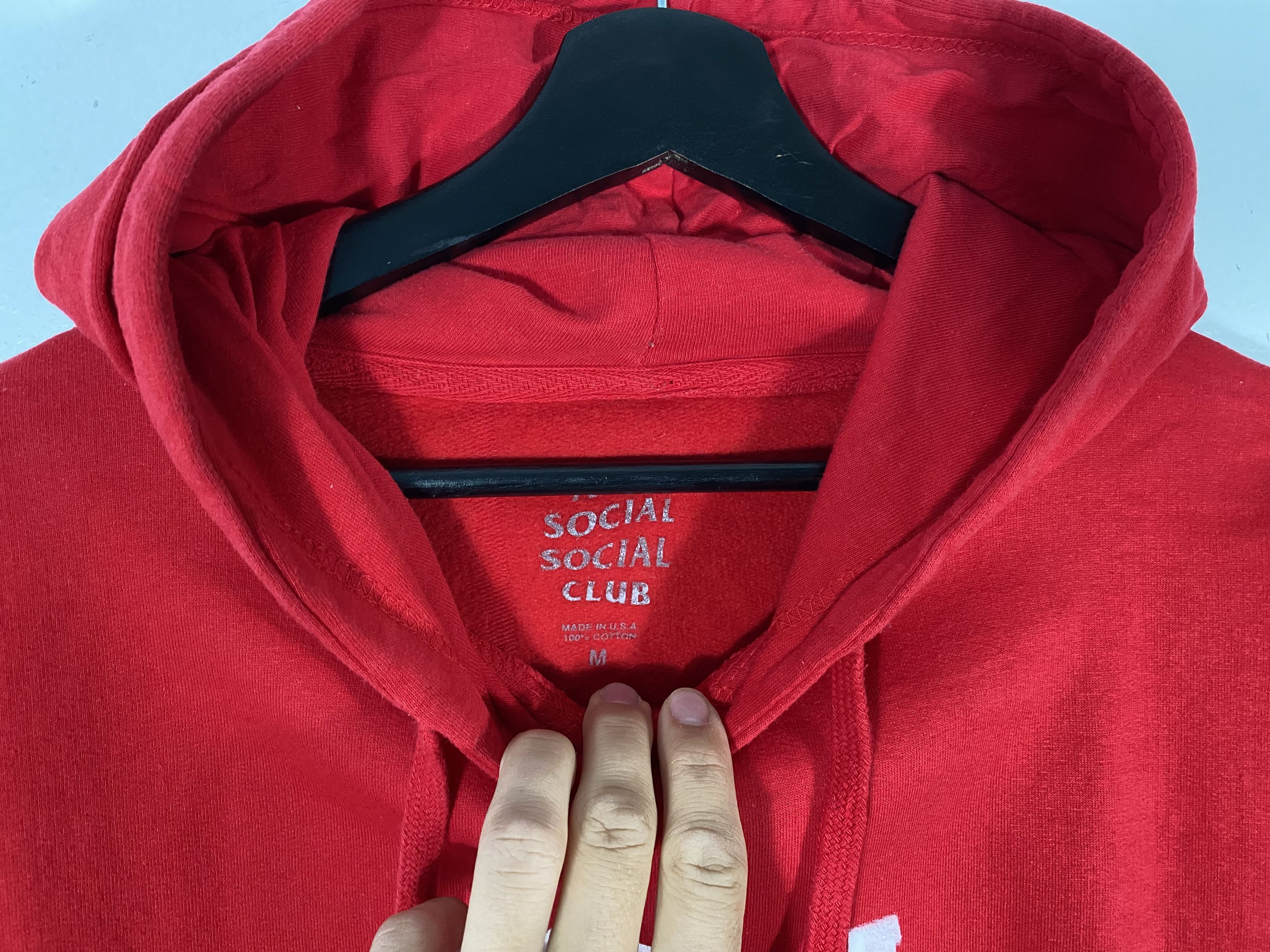 Anti Social Social Club Anti Social Social Club Goodbye Motion graphic hoodie red Size US M / EU 48-50 / 2 - 4 Thumbnail