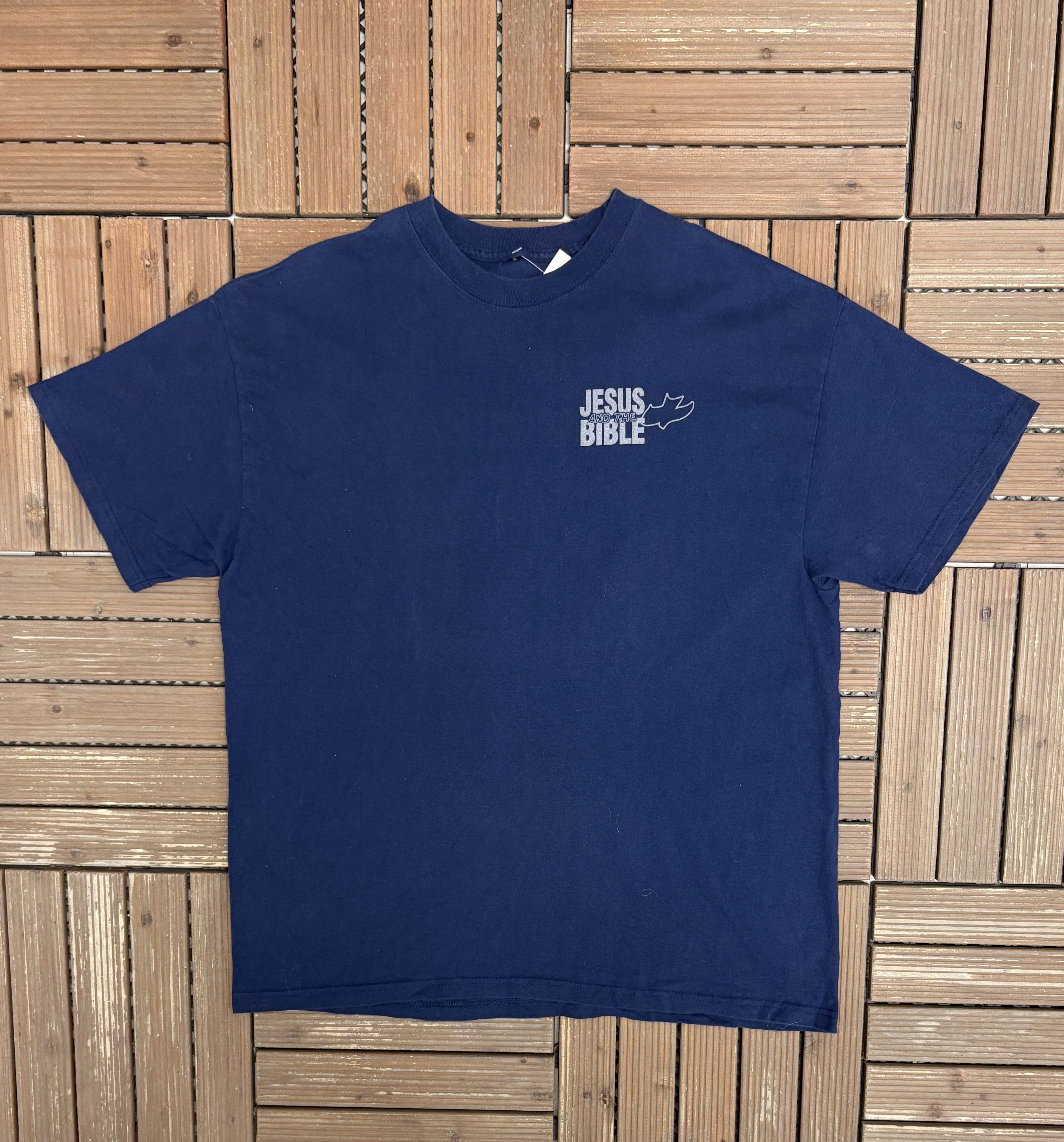 Vintage Jesus And The Bible Vintage Blue T-Shirt Tee Size US XL / EU 56 / 4 - 3 Thumbnail
