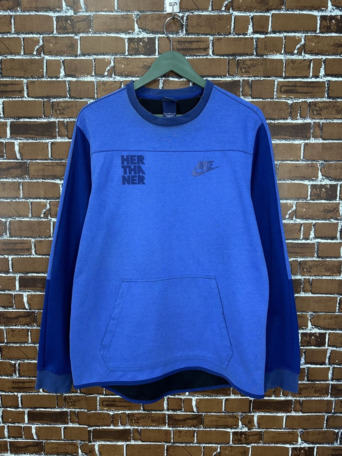 Nike Y2k Nike 2 Tone Sweatshirt Z408 Size US L / EU 52-54 / 3 - 1 Thumbnail