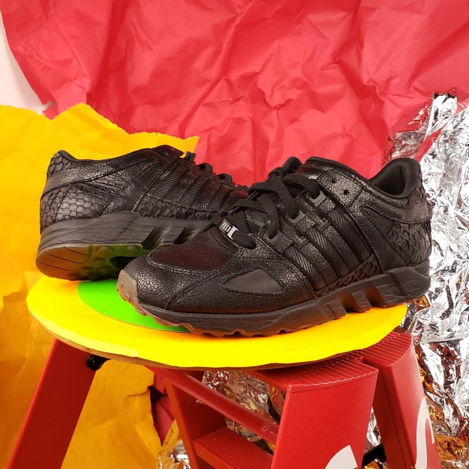 image of Pusha T Adidas Eqt Guidance '93 Sneakers Black Market Aq7433, Men's (Size 11)