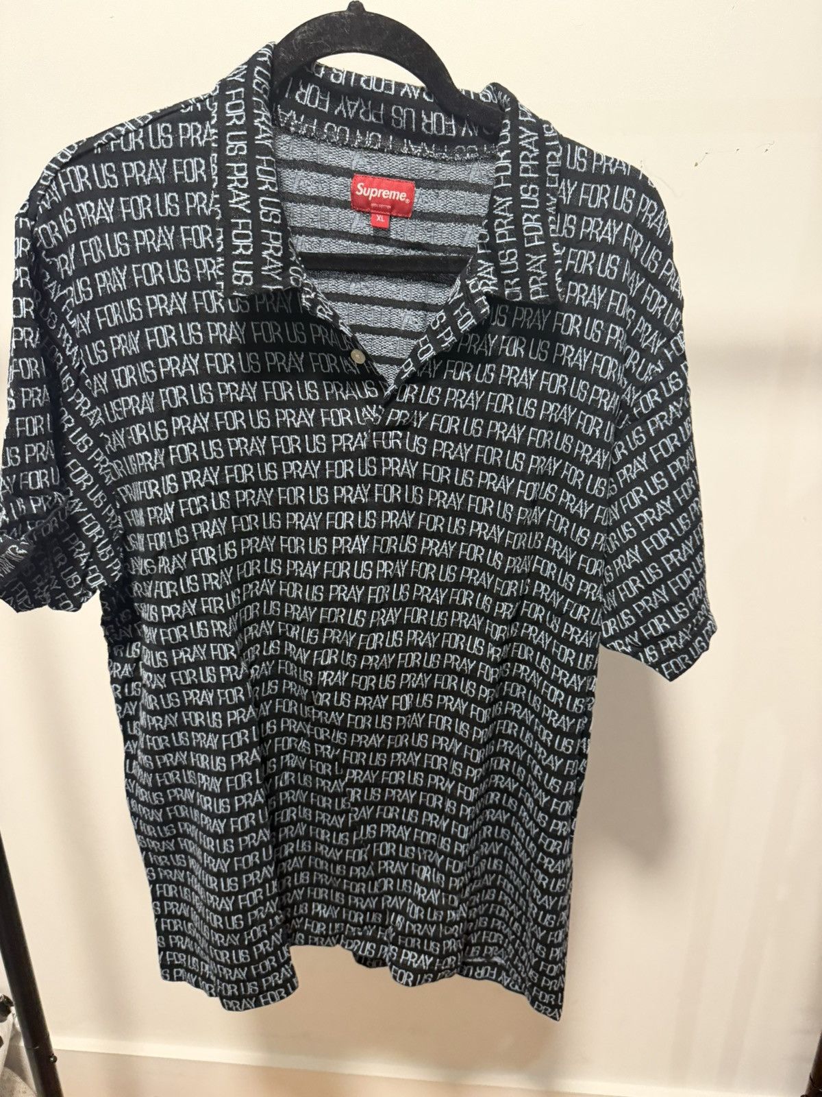 Supreme Supreme ‘Pray for Us’ Polo Shirt Size US XL / EU 56 / 4 - 1 Thumbnail