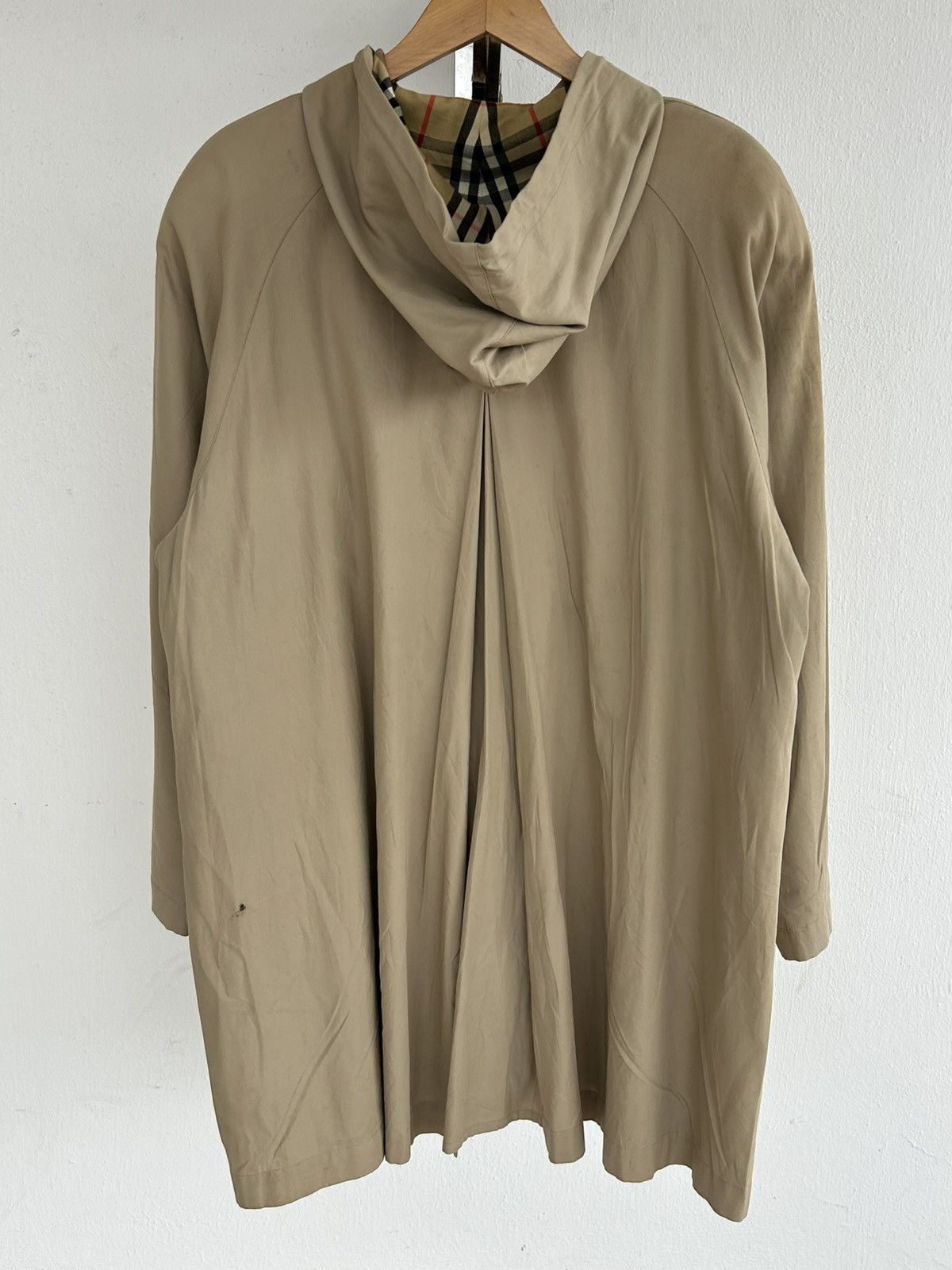 Burberry Burberry Trench Coat Hoodie Beige Vintage Size US L / EU 52-54 / 3 - 2 Thumbnail