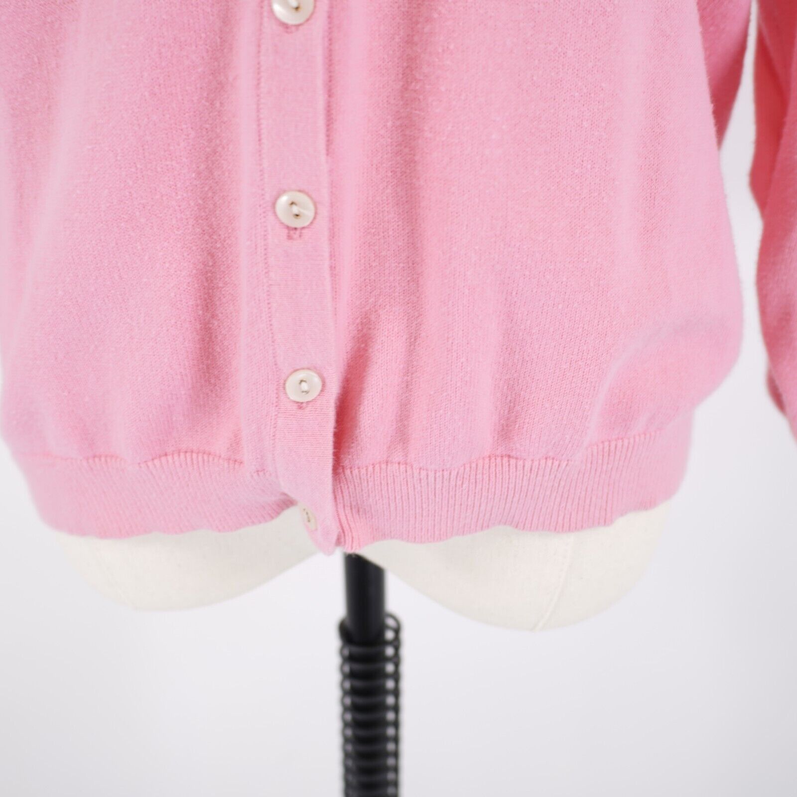 Tommy Hilfiger Tommy Hilfiger Medium Pink Button Cardigan Sweater Long Flut Size M / US 6-8 / IT 42-44 - 2 Thumbnail