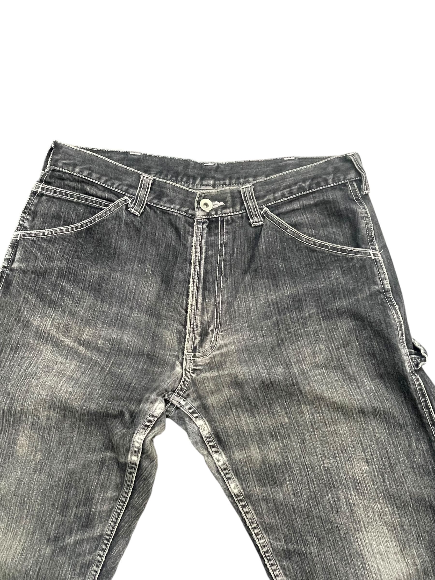 Japanese Brand Japanesebrand Worker Distresed Denim Size US 32 / EU 48 - 2 Thumbnail