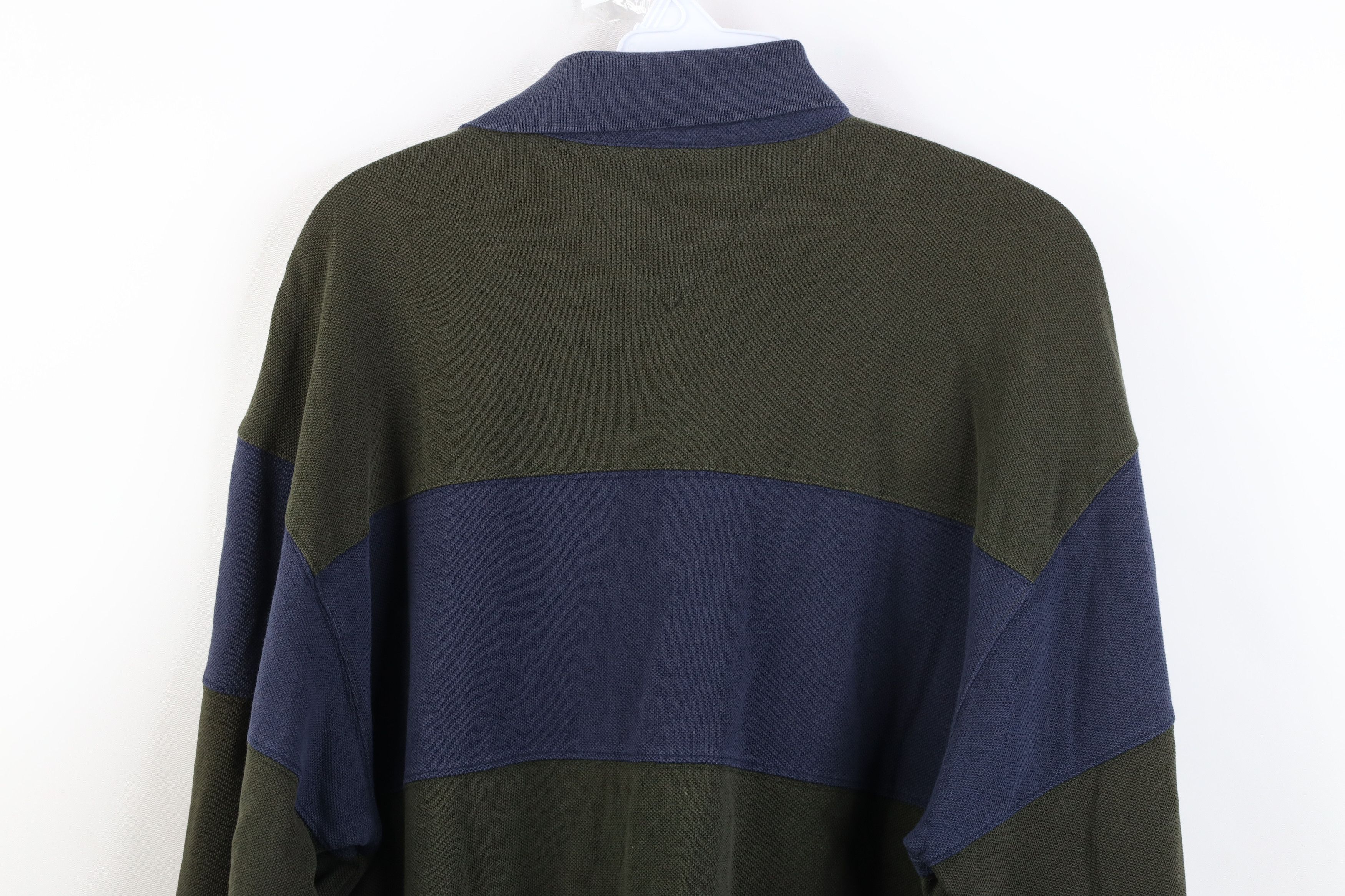 Tommy Hilfiger Vintage 90s Tommy Hilfiger Block Long Sleeve Rugby Polo Size US L / EU 52-54 / 3 - 14 Thumbnail