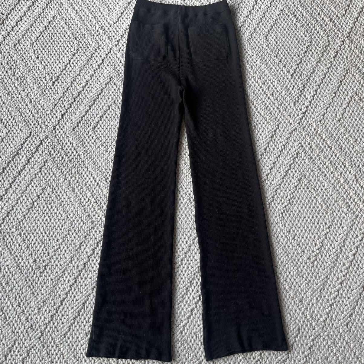 Raf Simons Raf Simons FW15 intarsia knit black sweatpants Size US 32 / EU 48 - 3 Thumbnail