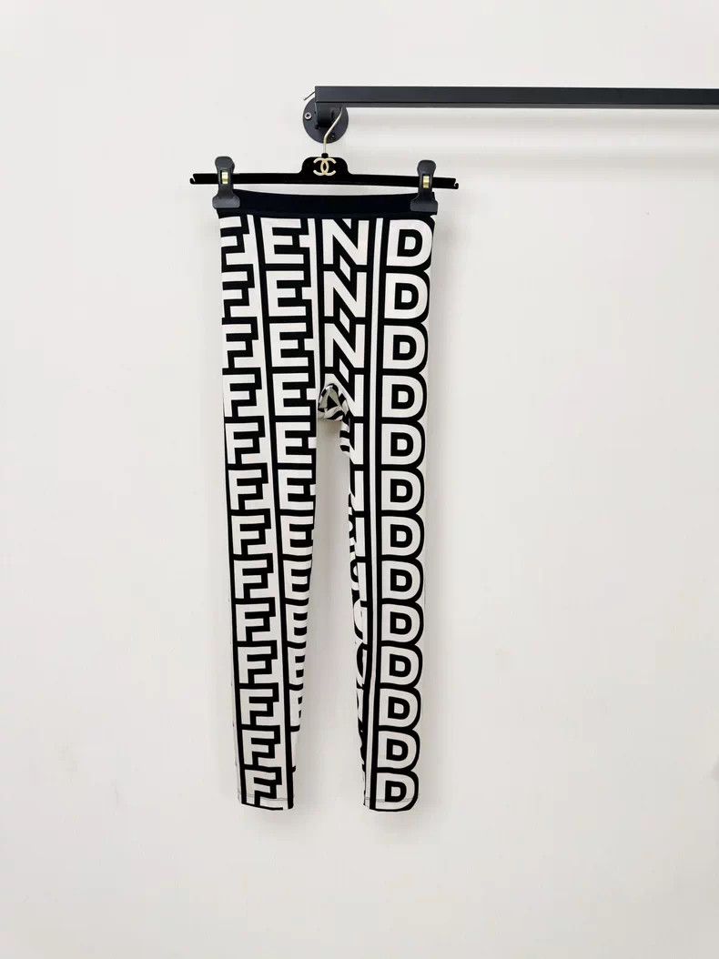 Fendi Logo Print Leggings XS - dmc
