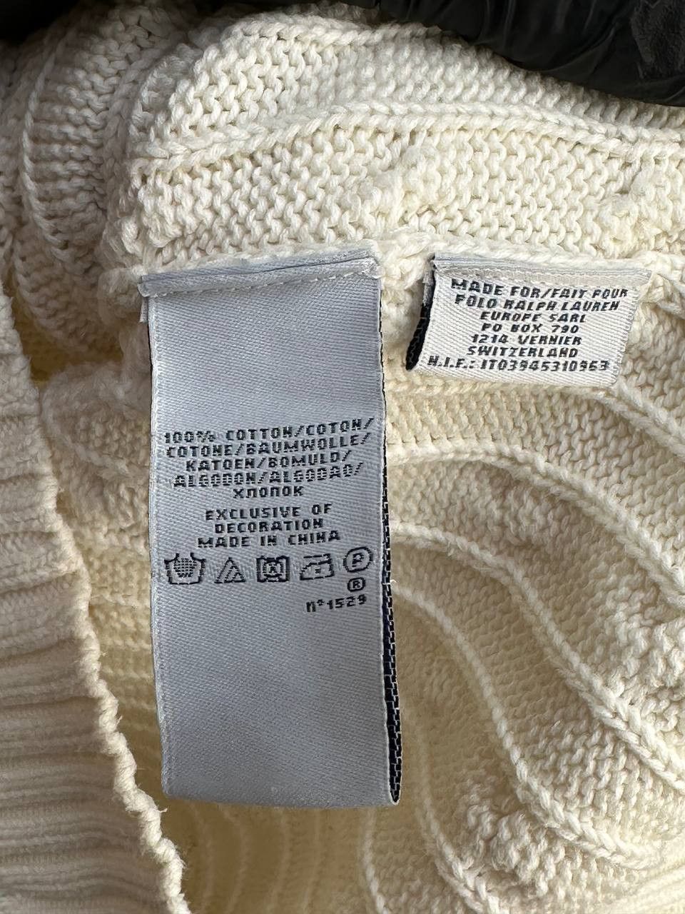 Ralph Lauren Sport Ralph Lauren Sport Cable Knit V-Neck VIntage Ivory Sweater Size M / US 6-8 / IT 42-44 - 9 Thumbnail