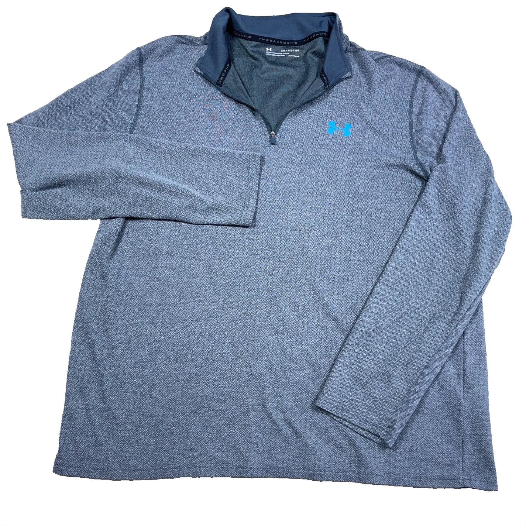 Under Armour Under Armour Shirt Men 2XL Gray Pullover 1/4 Zip HeatGear Jersey Moisture Wicking Lightweight Mock Neck Long Sleeve Casual Activewear Size US XXL / EU 58 / 5 - 2 Thumbnail