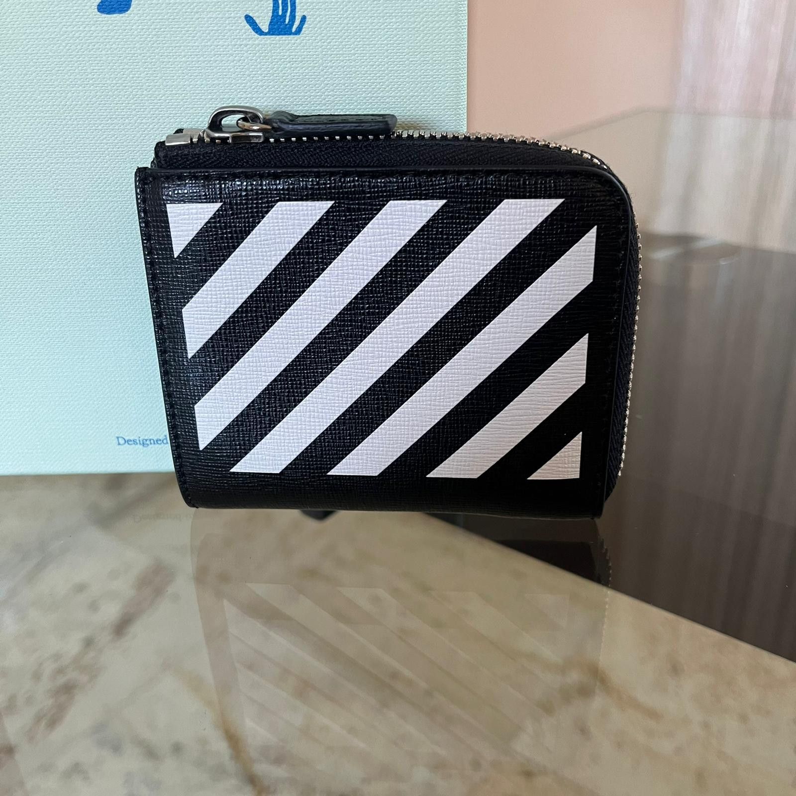 Off-White Diagonal Wallet in Black White Size ONE SIZE - 5 Thumbnail
