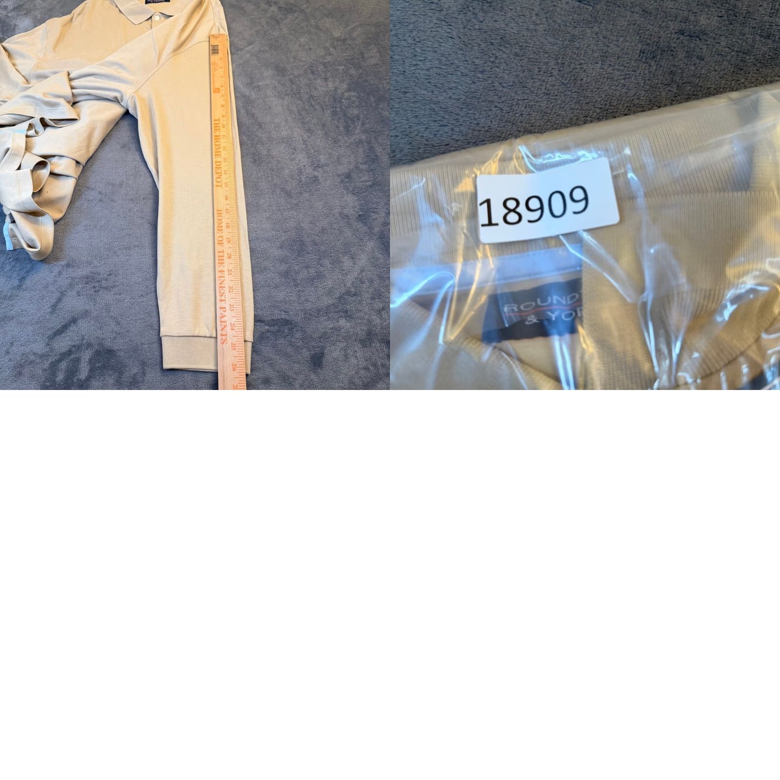 Roundtree & Yorke Roundtree & Yorke Supima Cotton Polo Shirt Mens XXL Tan Long Sleeve Ribbed NWT Size US XXL / EU 58 / 5 - 8 Thumbnail