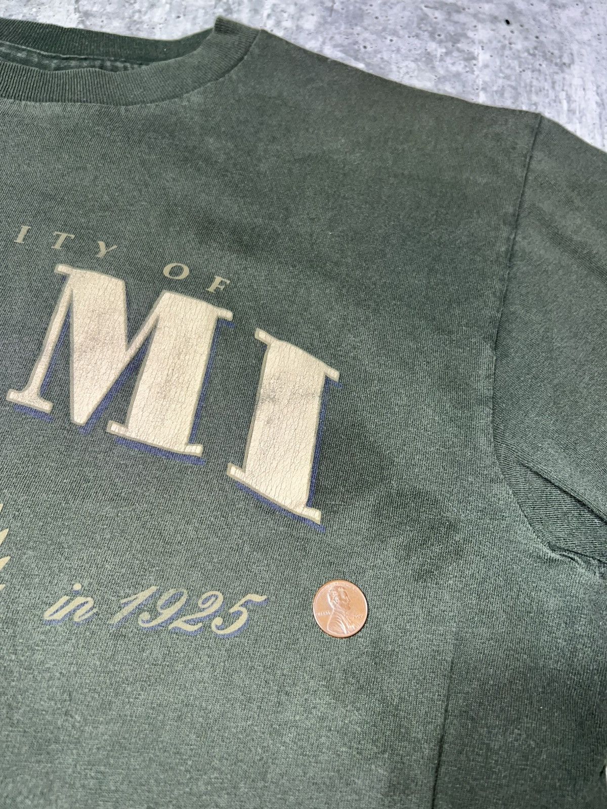 Vintage Vintage 90s Made In USA Miami University Tee Size US L / EU 52-54 / 3 - 3 Thumbnail
