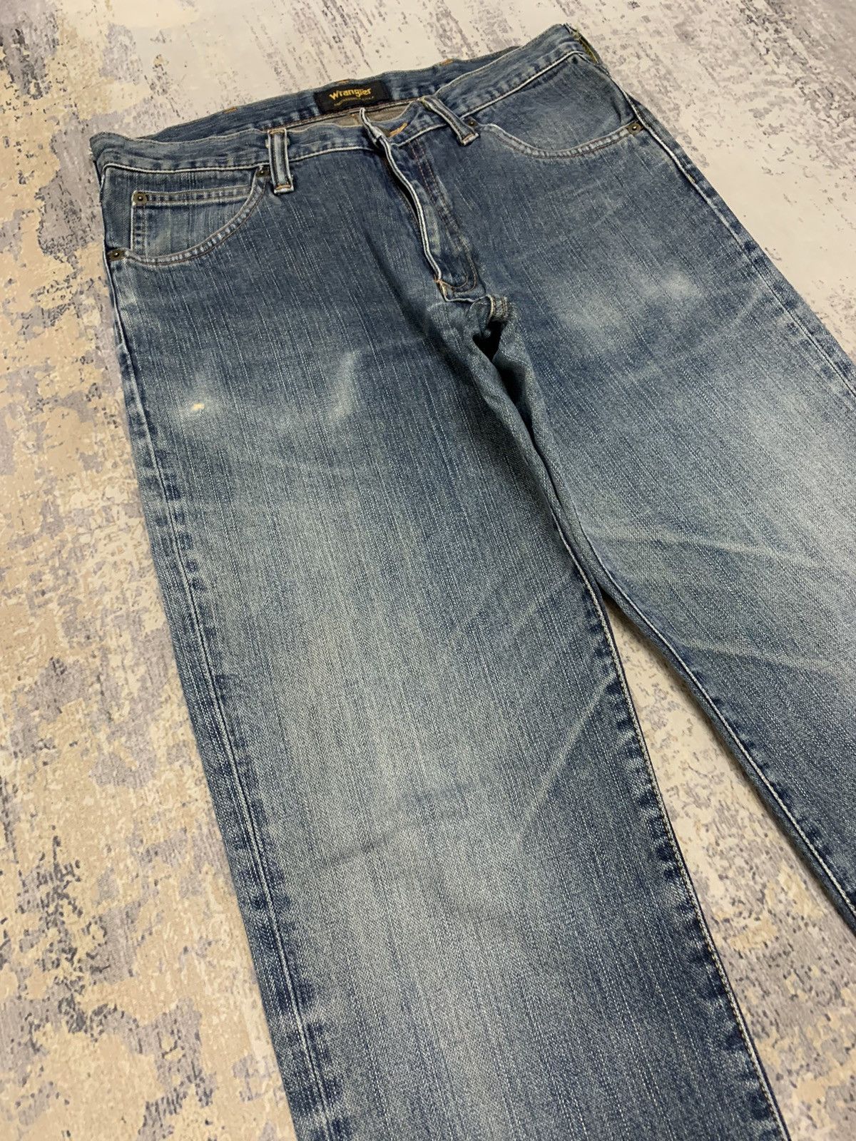 Wrangler Vintage Wrangler Distressed Denim Baggy Jeans 31x30 Size US 31 - 2 Thumbnail