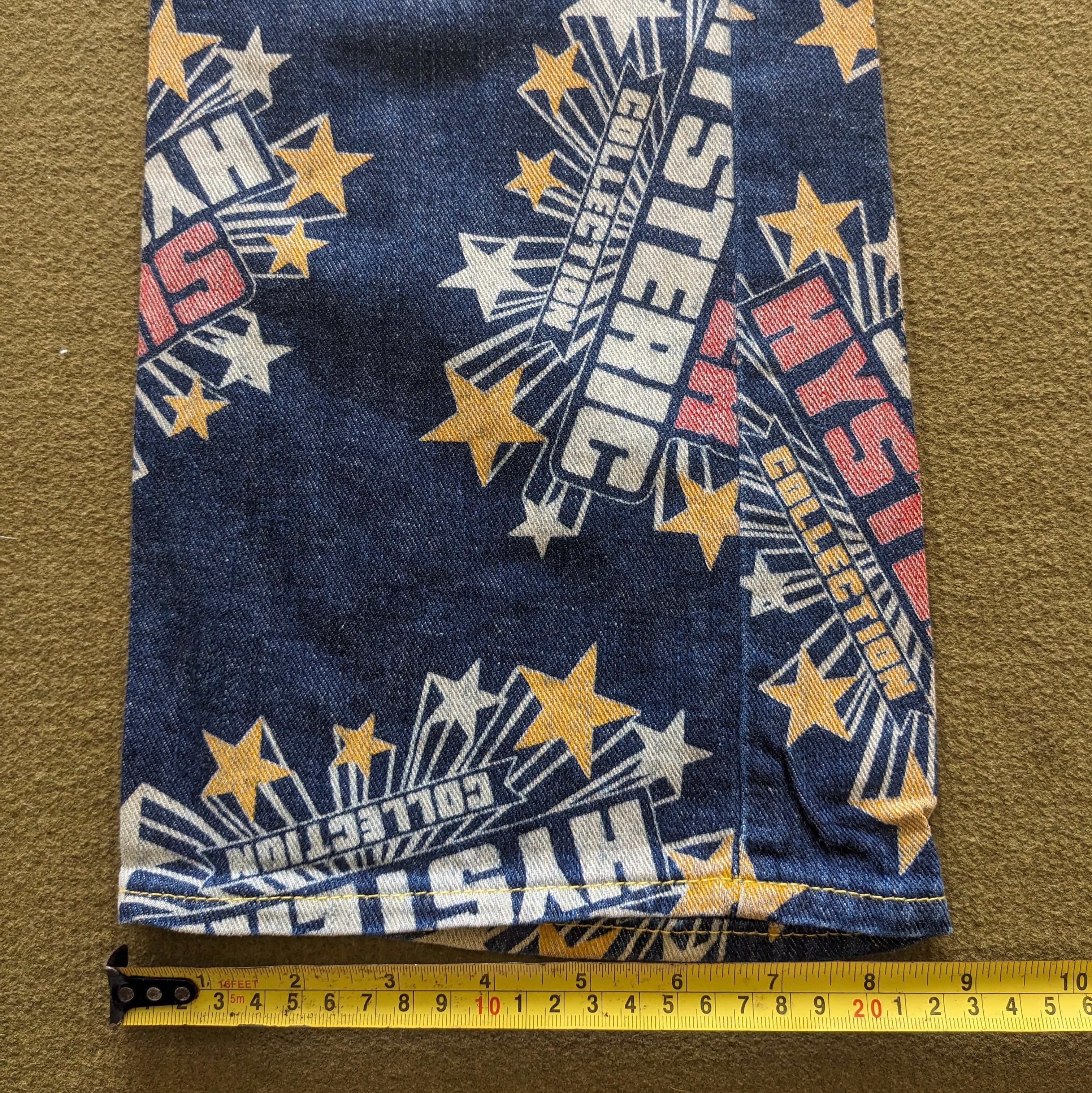 Hysteric Glamour Vintage HYSTERIC GLAMOUR KINKY Overprinted Denim Jeans Size US 29 - 10 Thumbnail