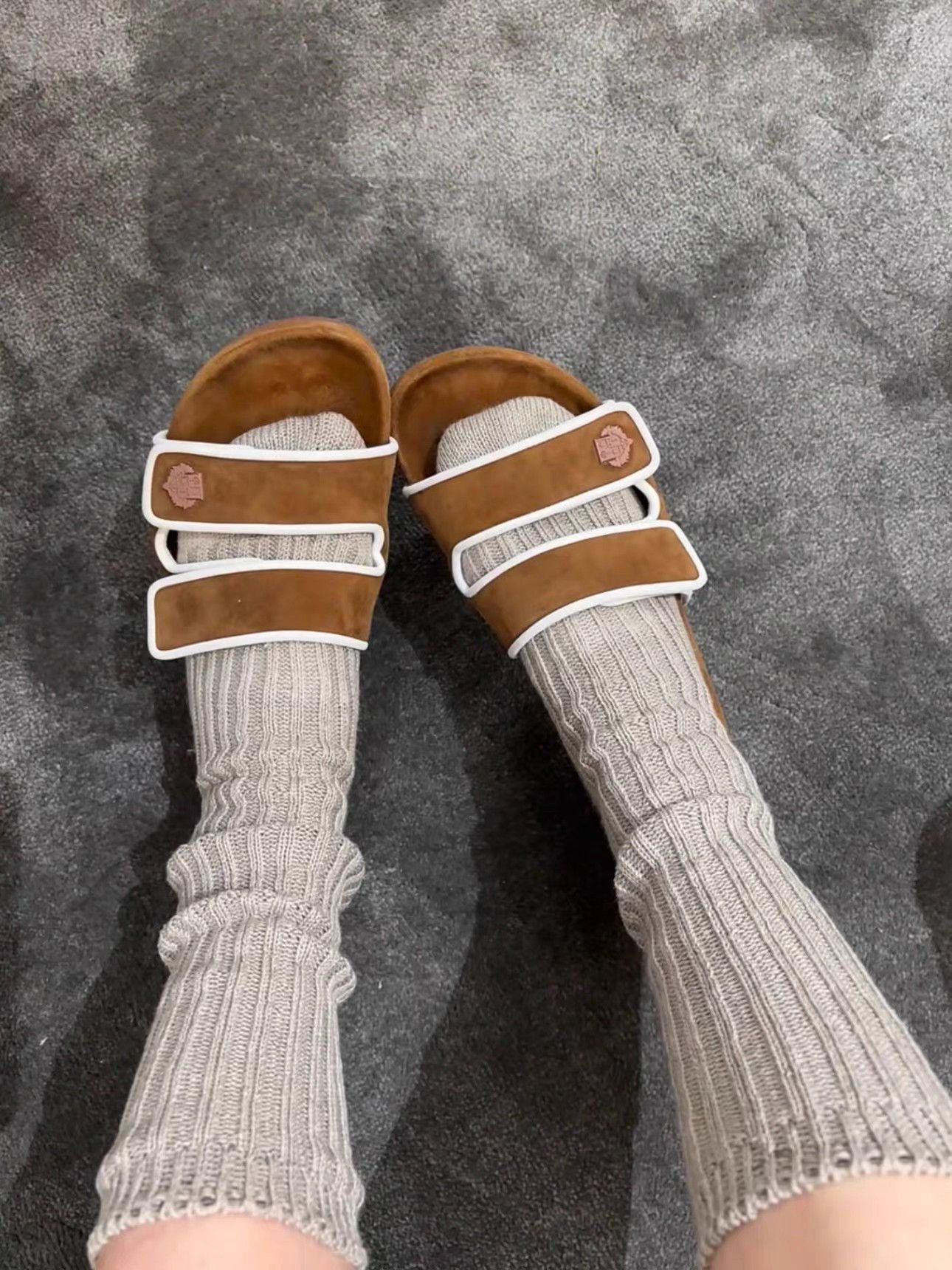 Loro Piana Loro Piana Women’s Suede Slide Sandals K6 Size US 7 / IT 37 - 8 Thumbnail