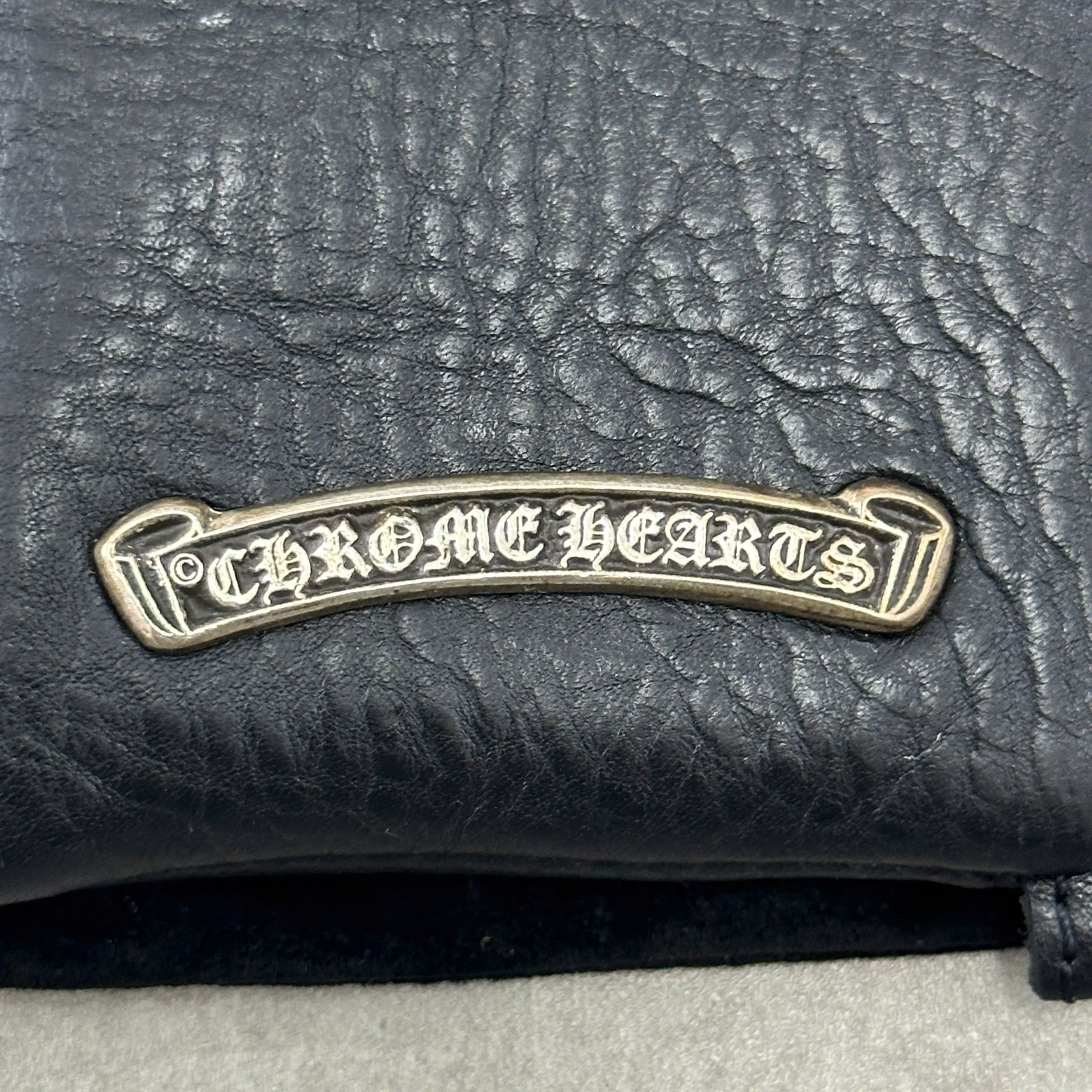 CHROME HEARTS Wallet Zip Tiny Coin Case BLACK