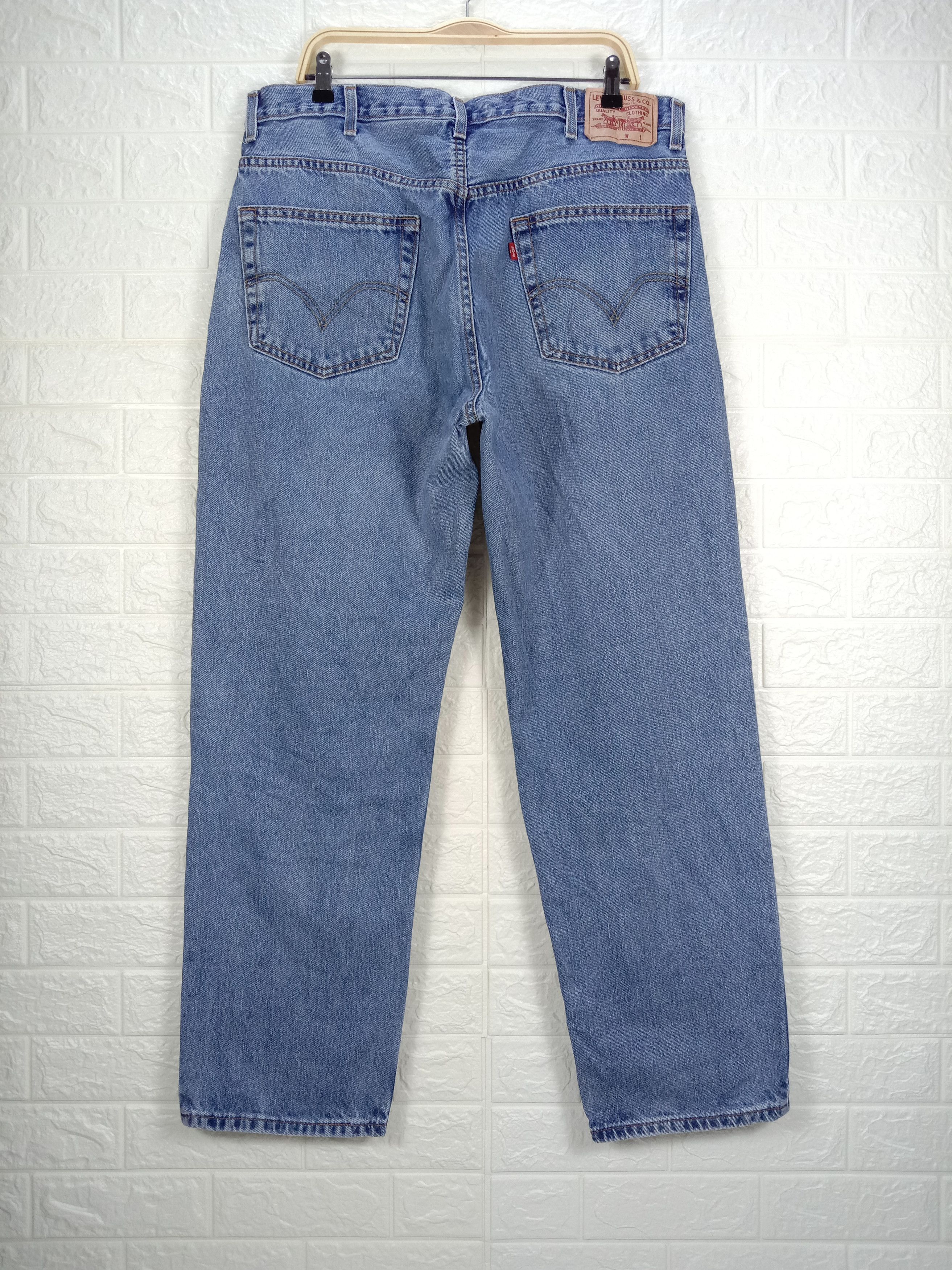 Levi's Vintage Levi's 550 Jeans Blue Wash Relaxed Fit Denim Size US 38 / EU 54 - 5 Thumbnail