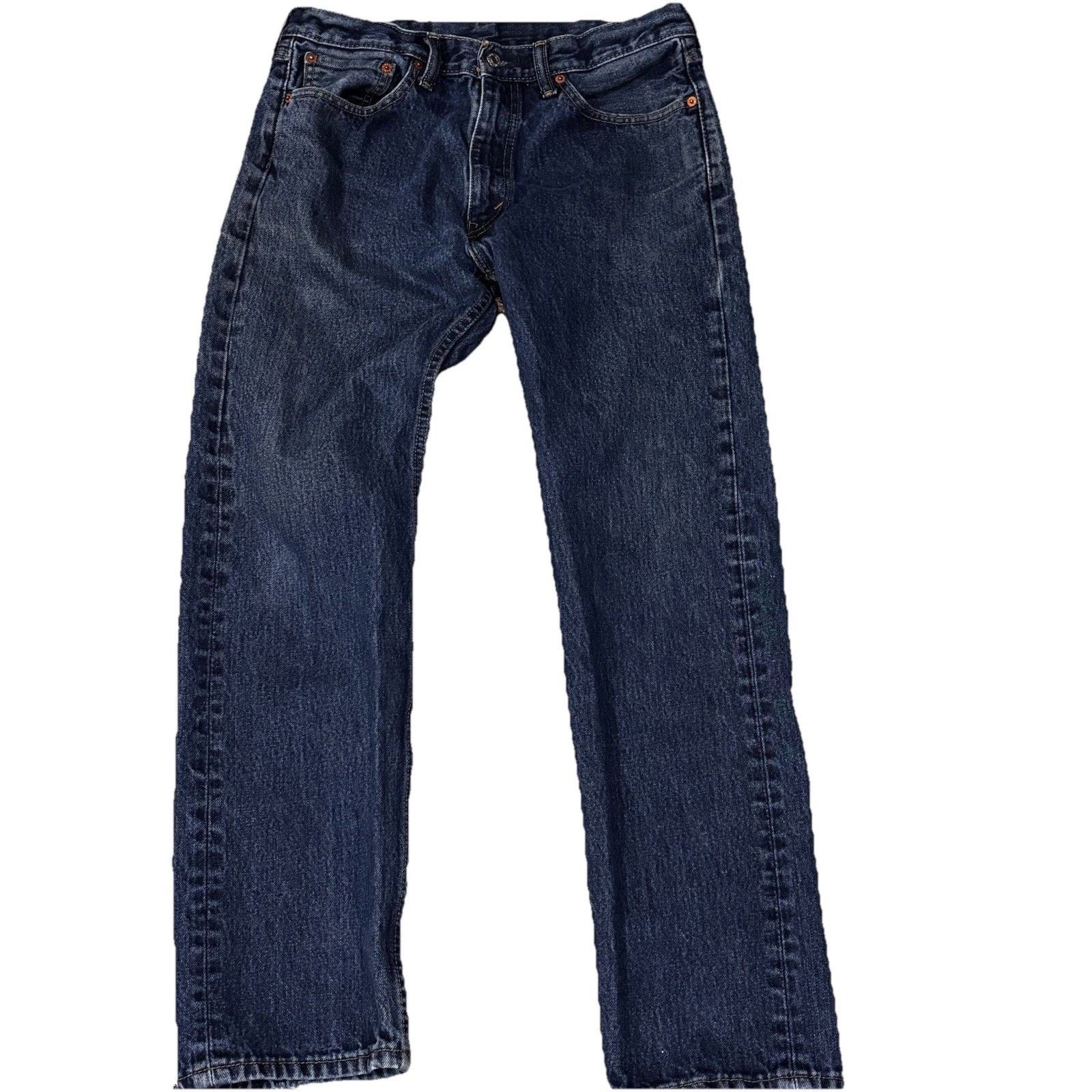 Levi's Levi’s 505 Jeans Medium Blue 33X30 (Tagged 33x32) Straight Size US 33 - 1 Thumbnail
