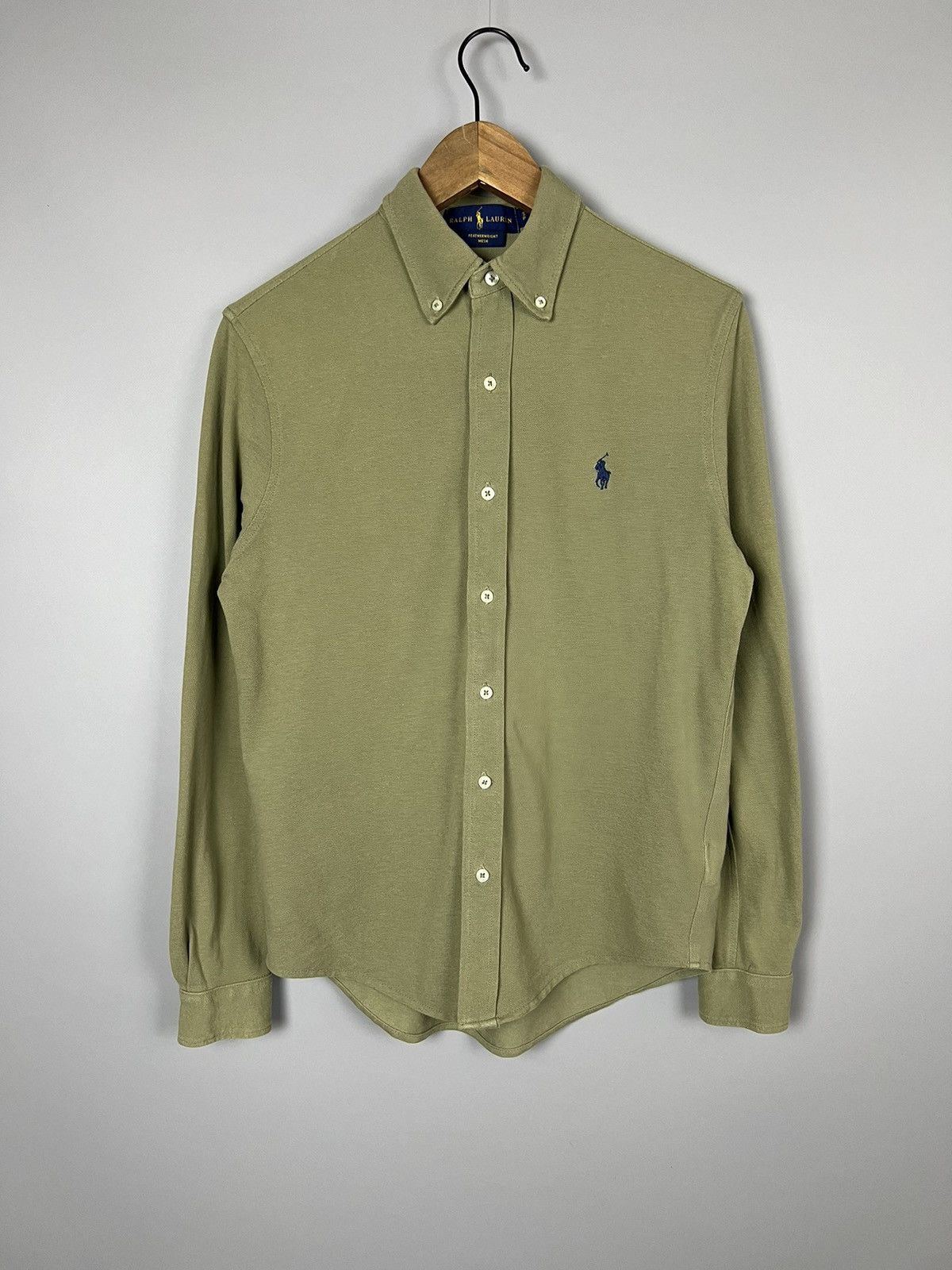 Polo Ralph Lauren Polo Ralph Lauren Light blue Pique shirt featherweight mesh Size US S / EU 44-46 / 1 - 1 Thumbnail