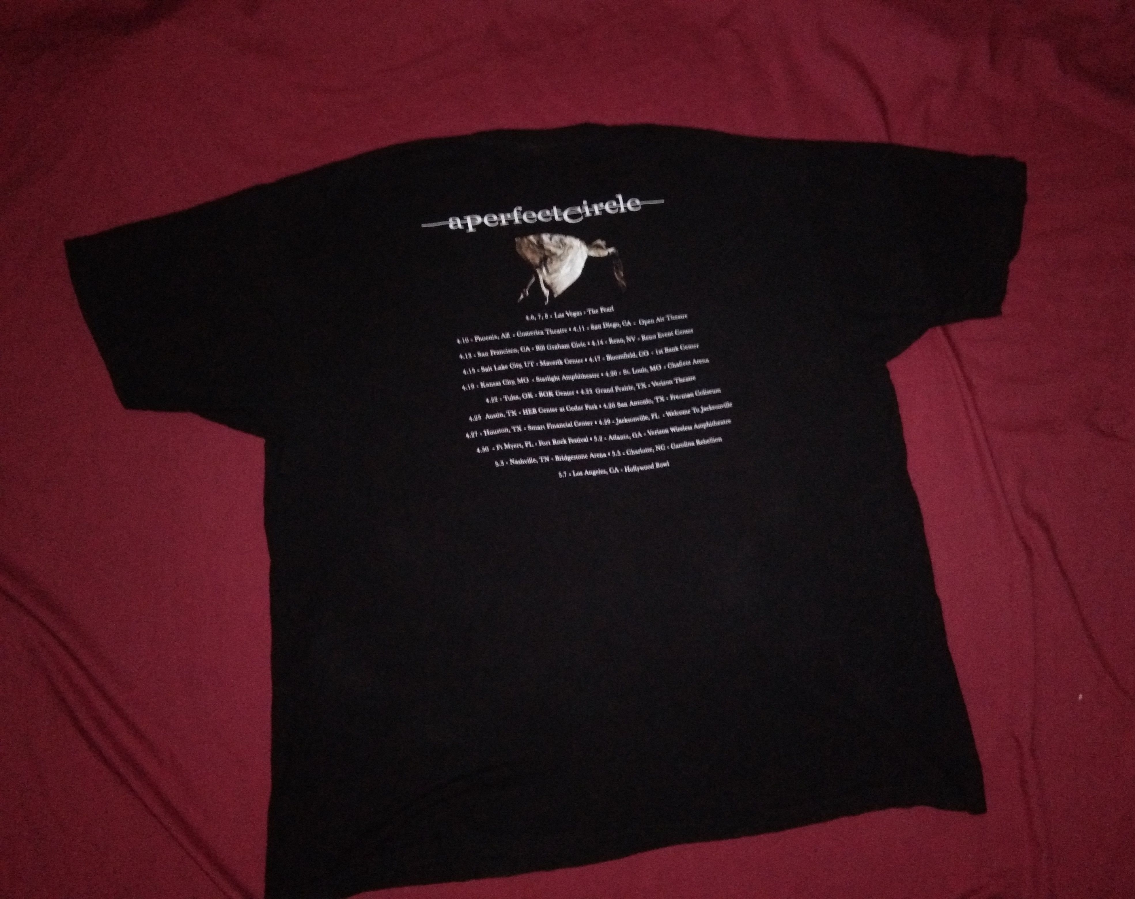 Band Tees A Perfect Circle 2017 Tour Concert Tshirt 2XL Size US XXL / EU 58 / 5 - 5 Thumbnail