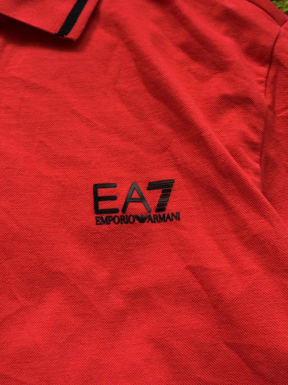 Armani × Designer × Emporio Armani Emporio Armani red polo t-shirt Size US L / EU 52-54 / 3 - 3 Thumbnail