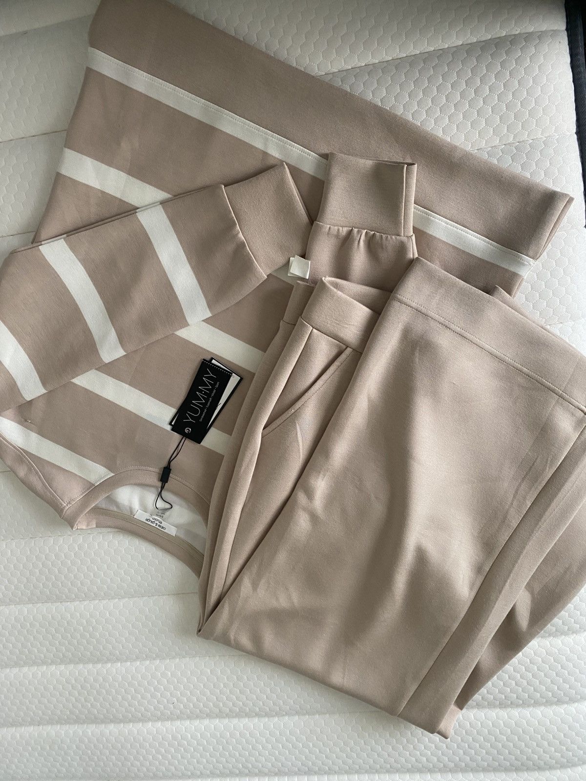 Other NWT Cable & Gauge Striped & Wide Leg Lounge Jogger Set Size 27" / US 4 / IT 40 - 12 Thumbnail