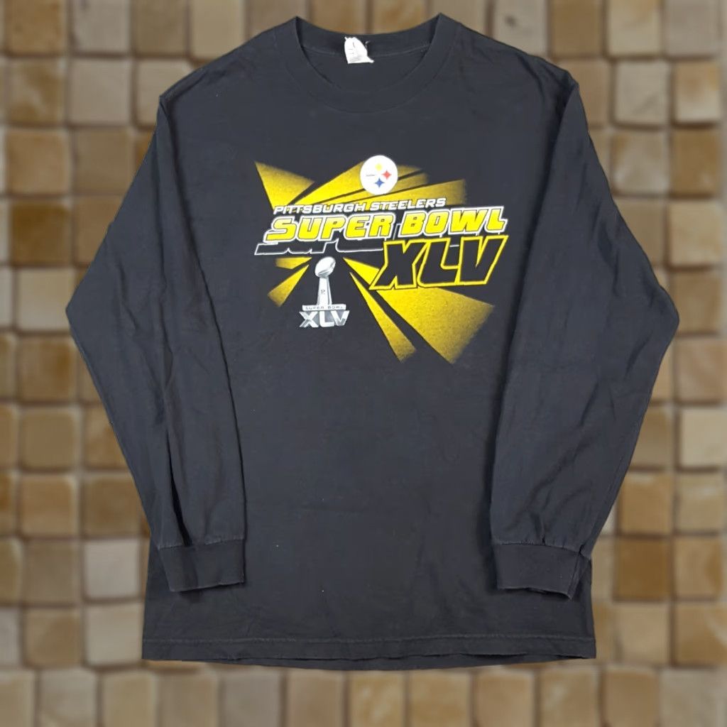 NFL VINTAGE Pittsburgh Steelers NFL Football Long Sleeve T Shirt Black Size L Adult Mens 90s 00s Vintage NFL Football Embroidered Logo Size US L / EU 52-54 / 3 - 1 Thumbnail