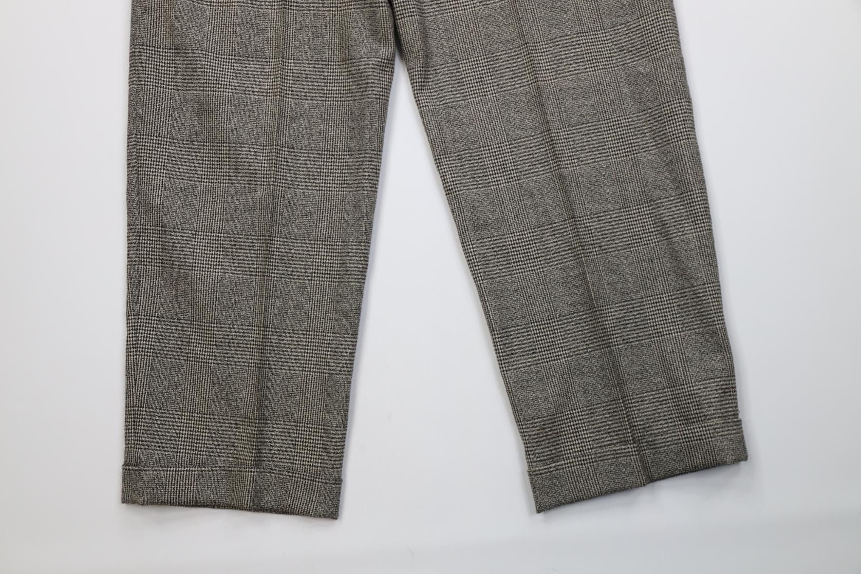 Vintage Vintage 90s Streetwear Wide Leg Chino Pants Houndstooth Size US 29 - 13 Thumbnail