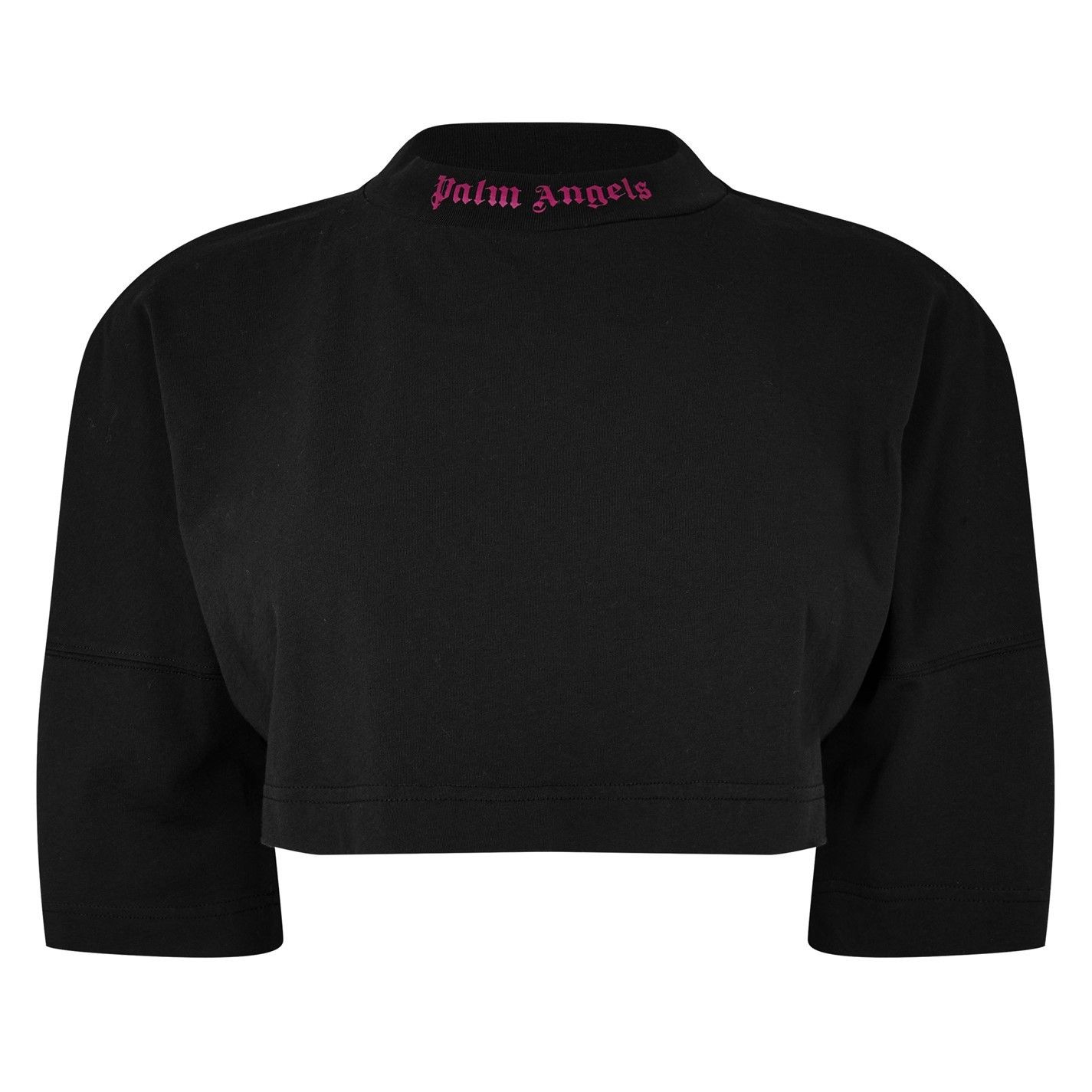 Palm Angels o1g2r1mq0325 Logo Crop T-Shirt in Black Size M / US 6-8 / IT 42-44 - 1 Thumbnail