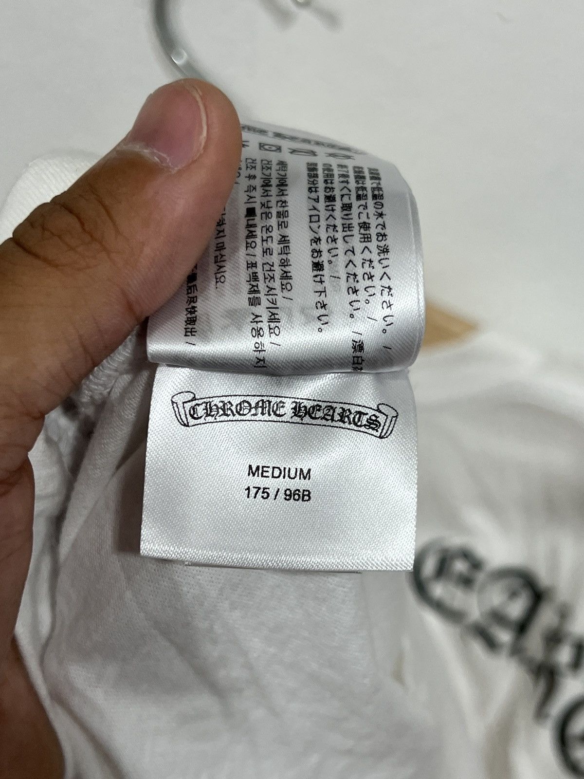 Chrome Hearts Chrome Hearts Scroll USA Logo White Tee Size US M / EU 48-50 / 2 - 8 Thumbnail